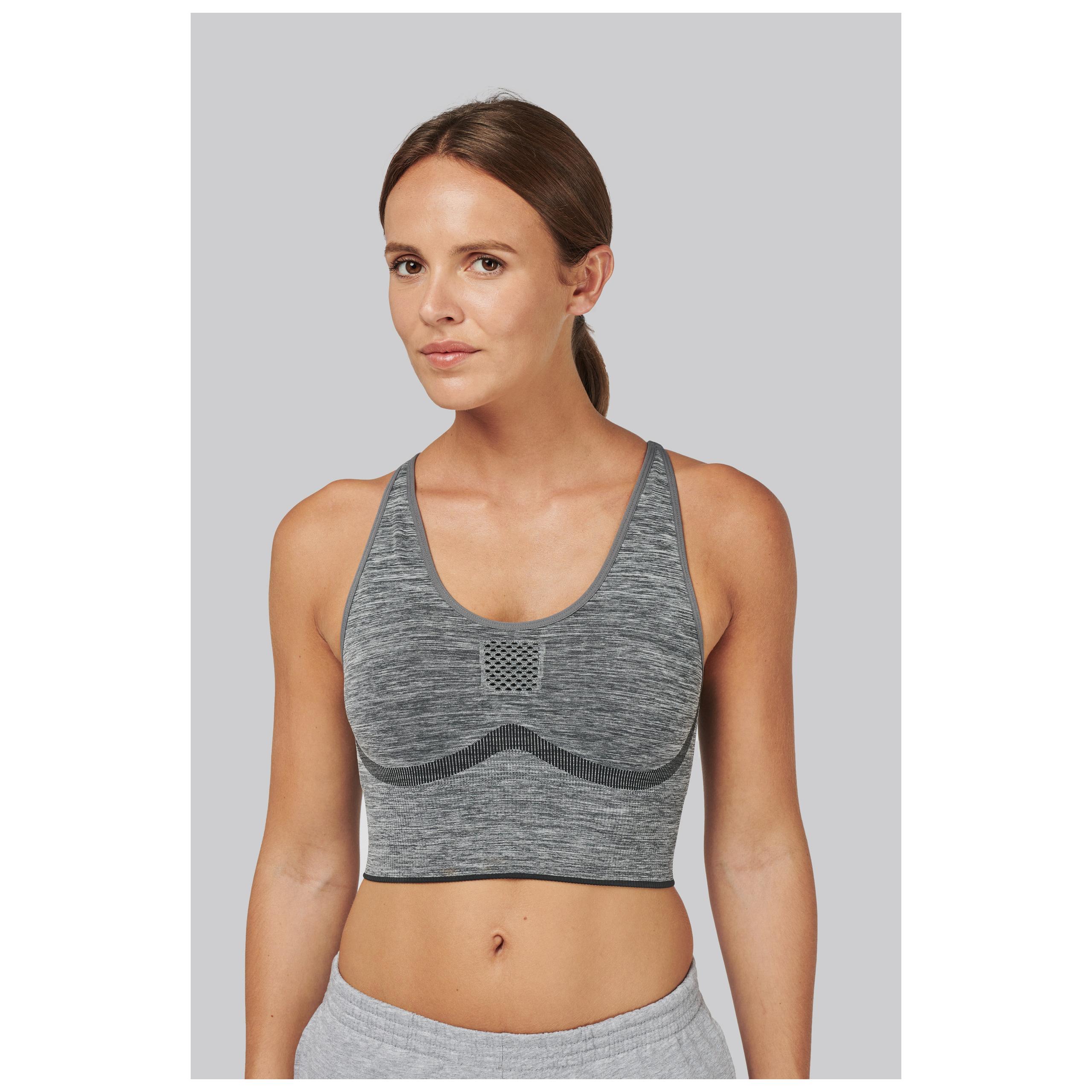 PROACT® - Brassière réglable sans couture femme - Storm Grey Melange - S/M