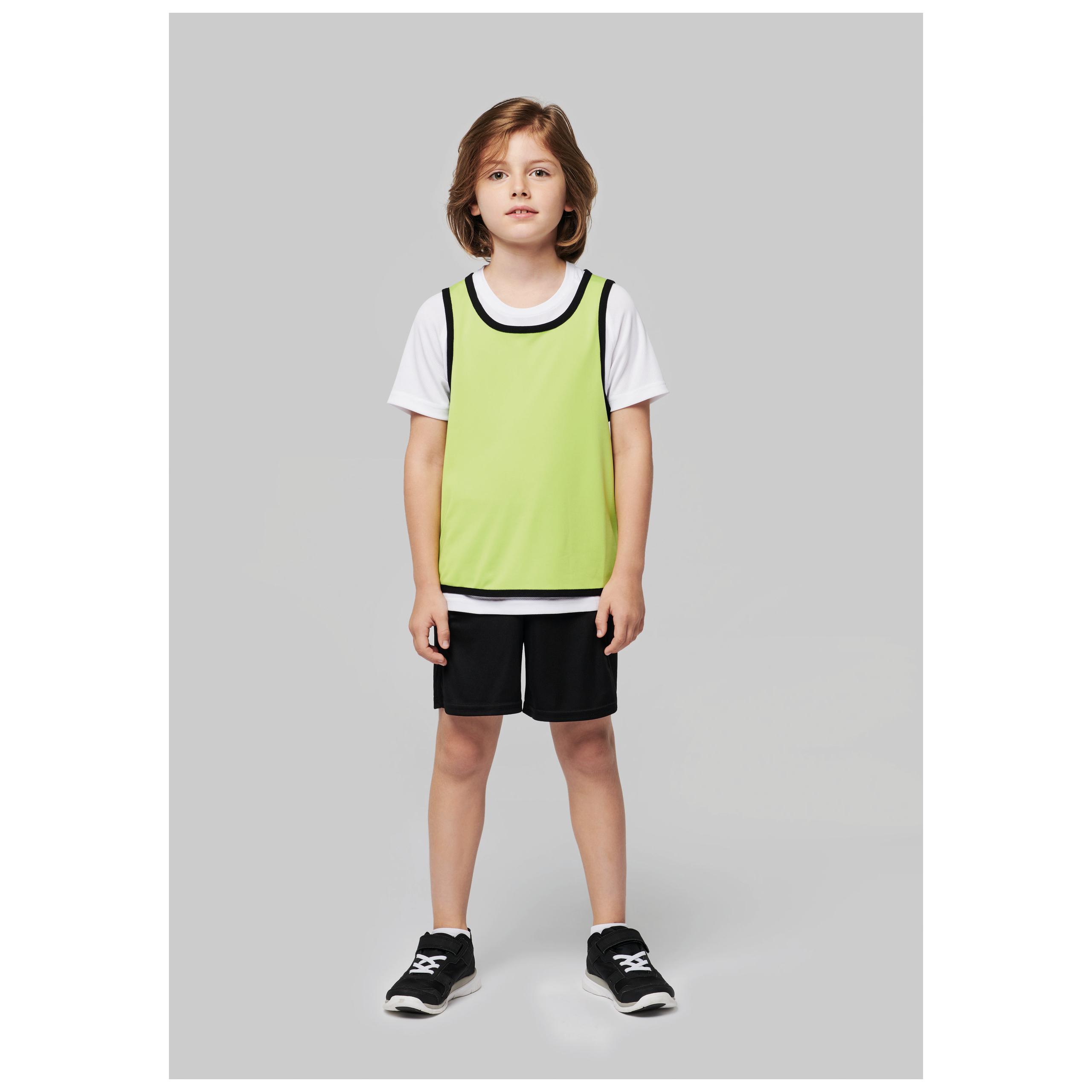 PROACT® - Chasuble de rugby réversible enfant - Lime / Spicy Orange - 6/10 ans