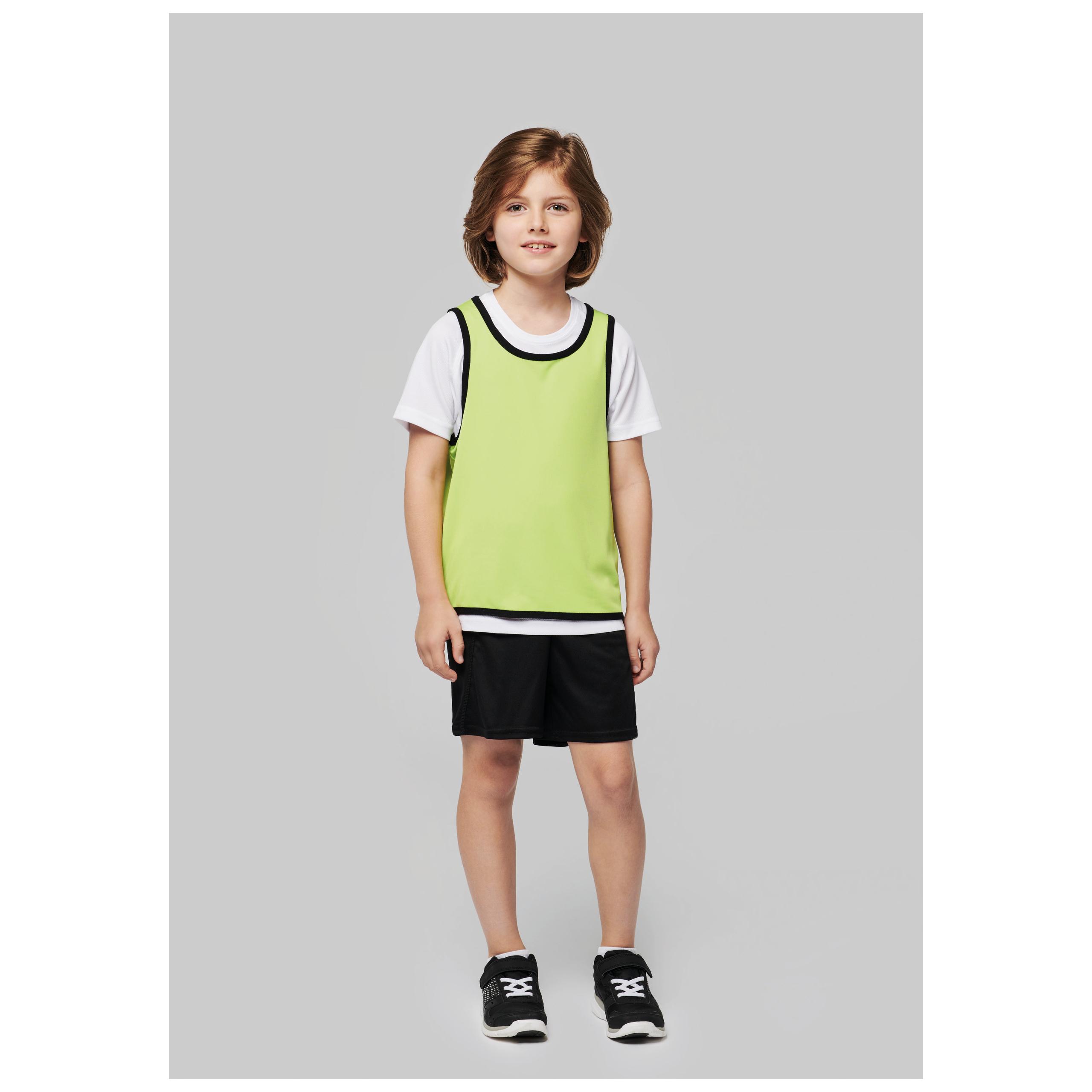 PROACT® - Chasuble de rugby réversible enfant - Lime / Spicy Orange - 6/10 ans