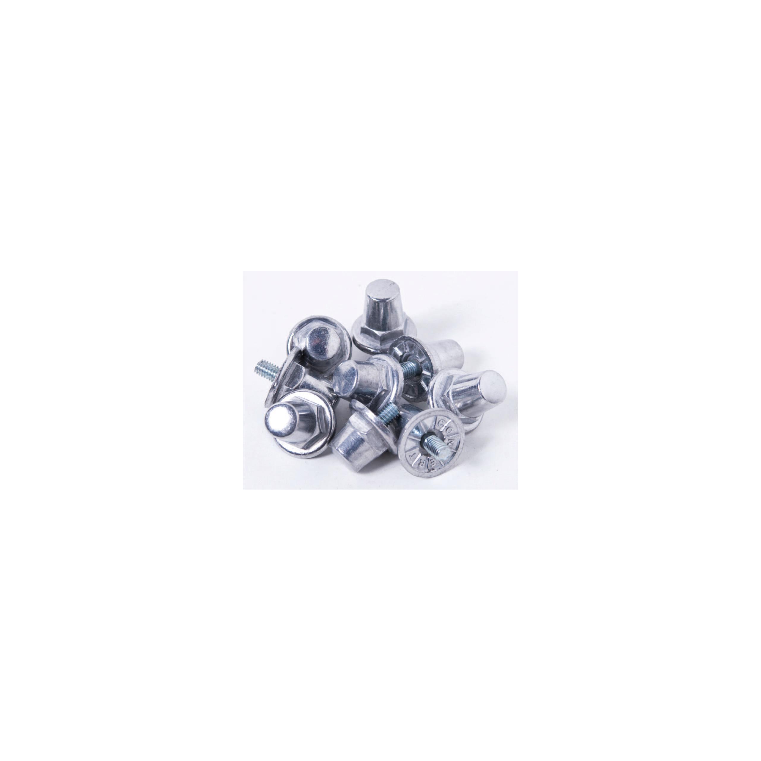 PROACT® - Pack de 100 crampons alu hexagonaux - Silver - 13 mm