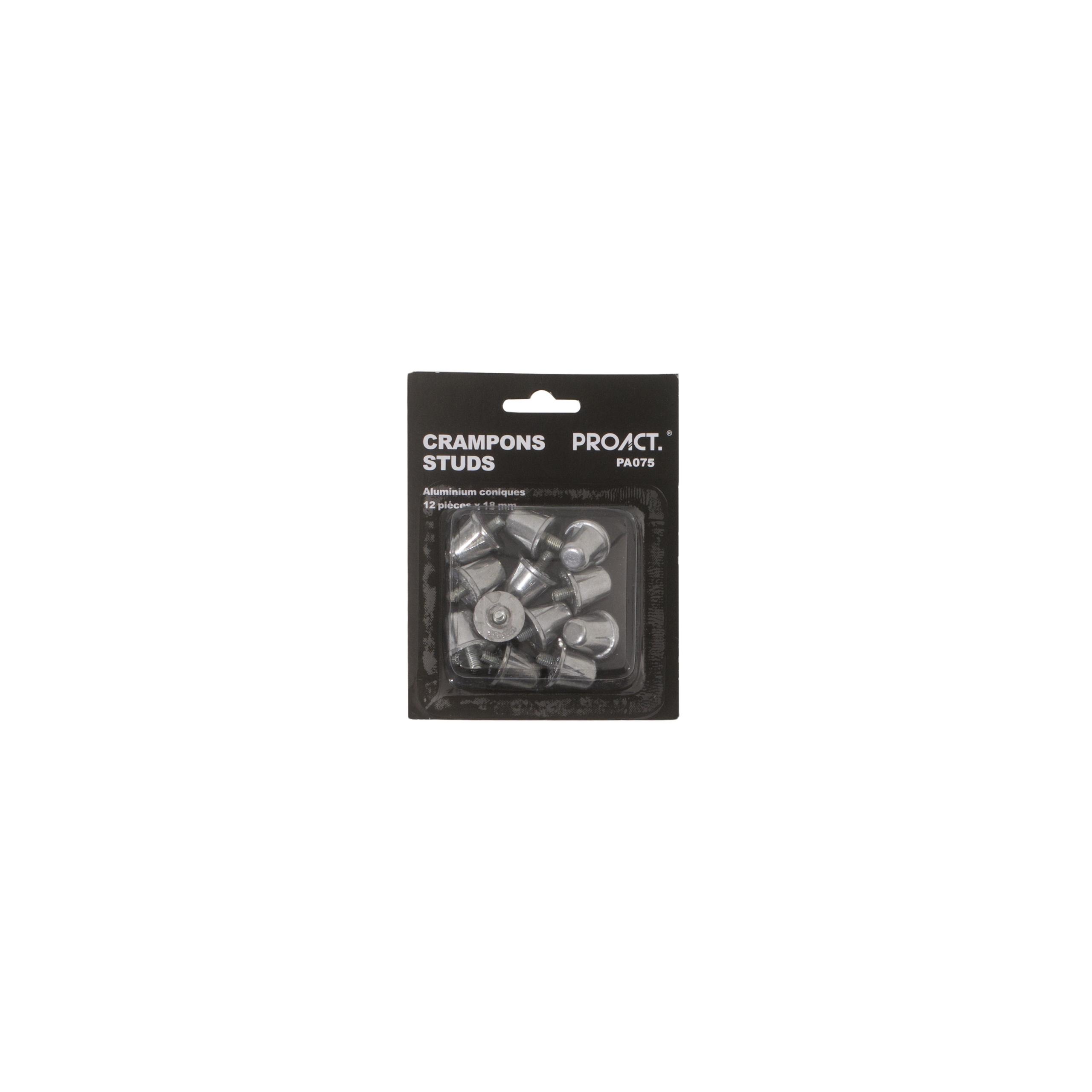 PROACT® - Boîte de 12 crampons  alu coniques - Silver - 18 mm