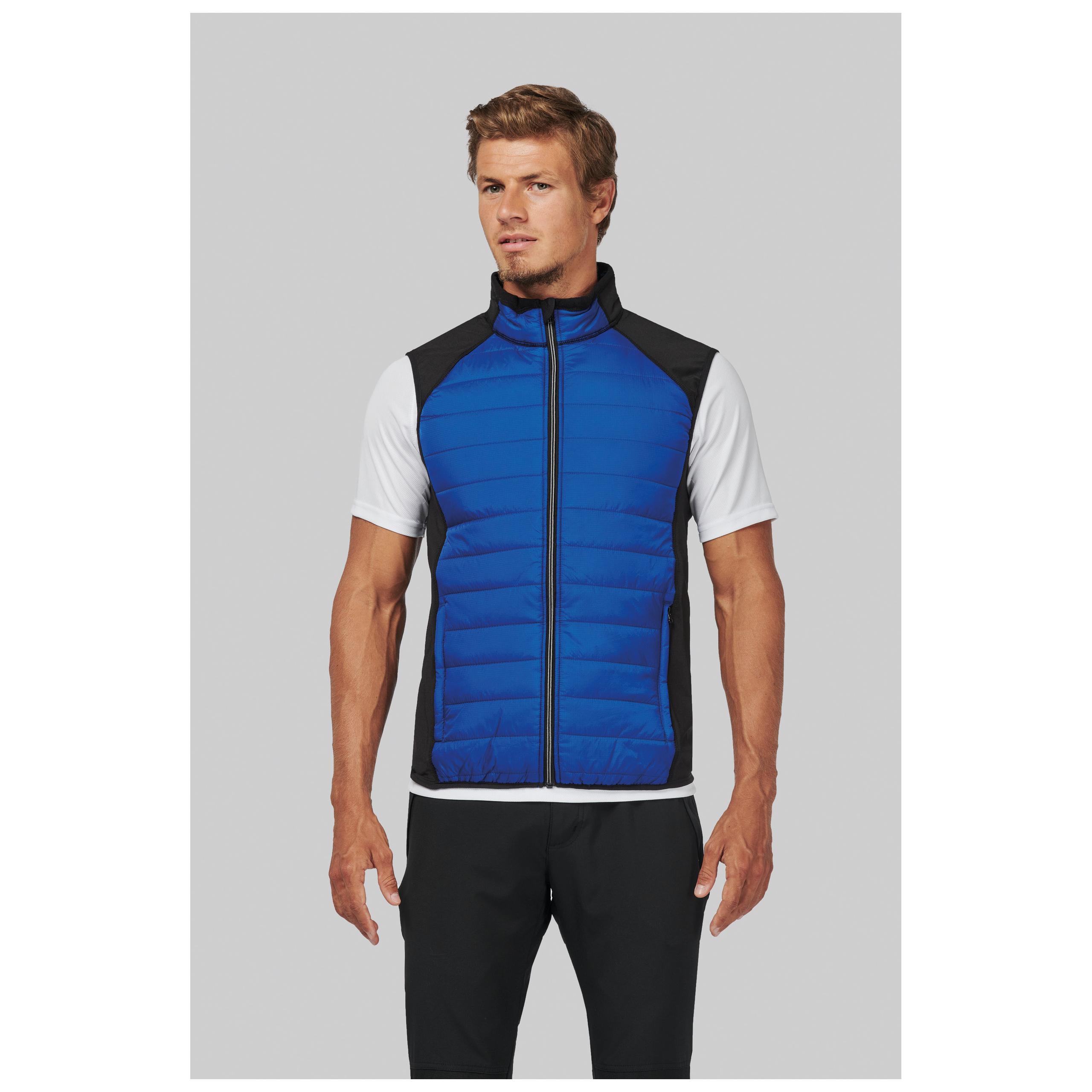 PROACT® - Veste sport bi-matière sans manches unisexe - Black - XS