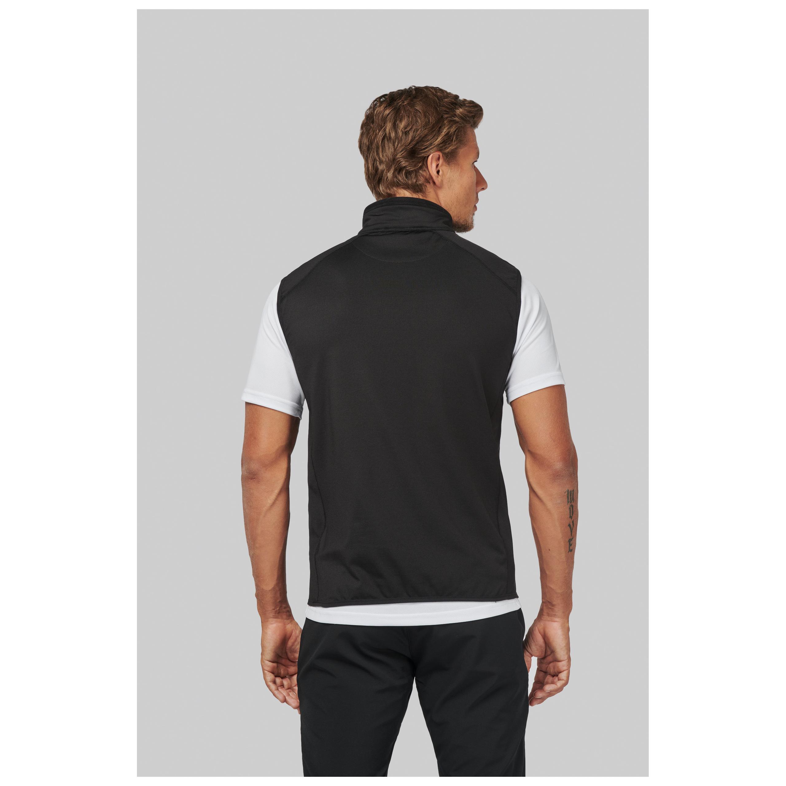 PROACT® - Veste sport bi-matière sans manches unisexe - Black - XS