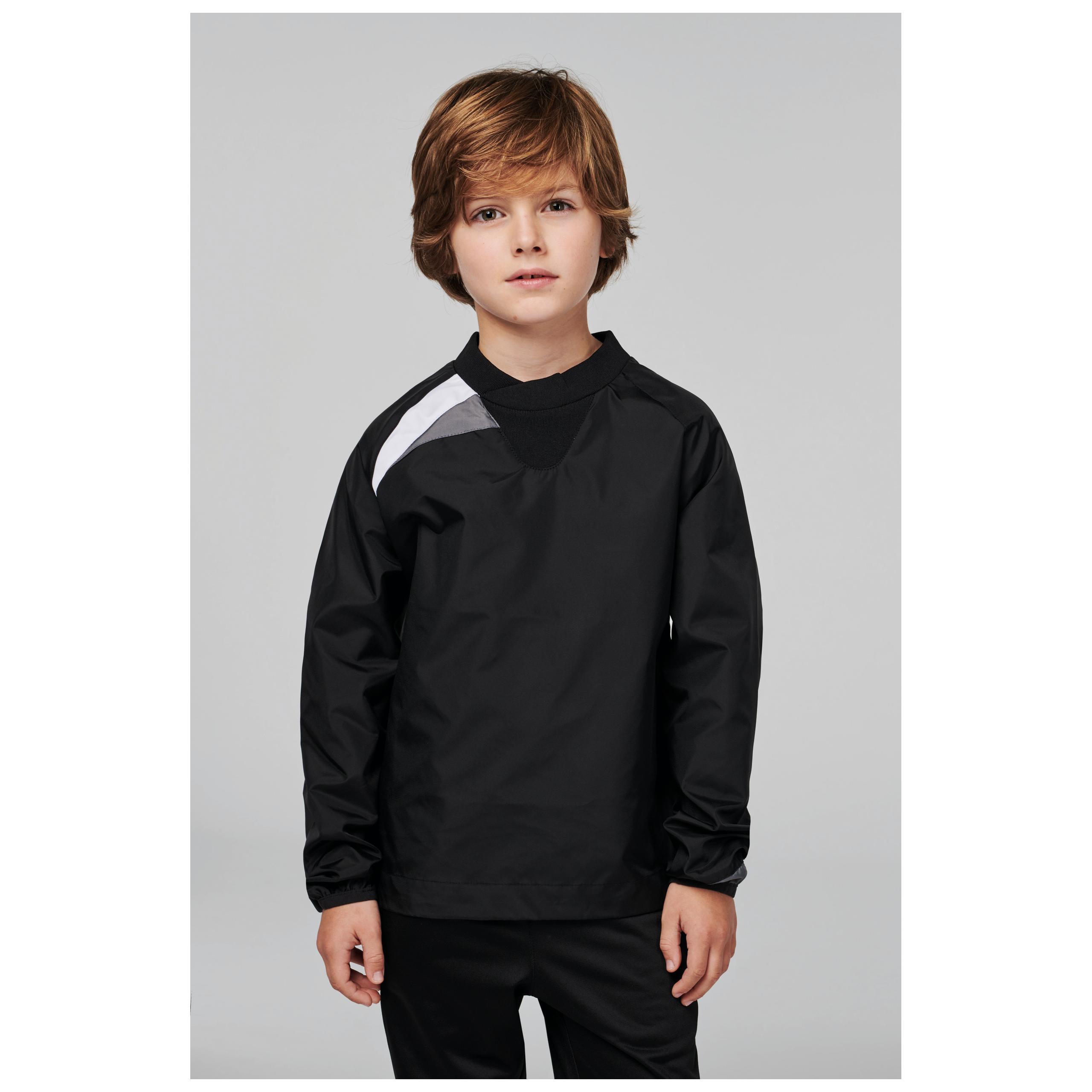 PROACT® - Sweat de pluie enfant - Black / White / Storm Grey - 6/8 ans