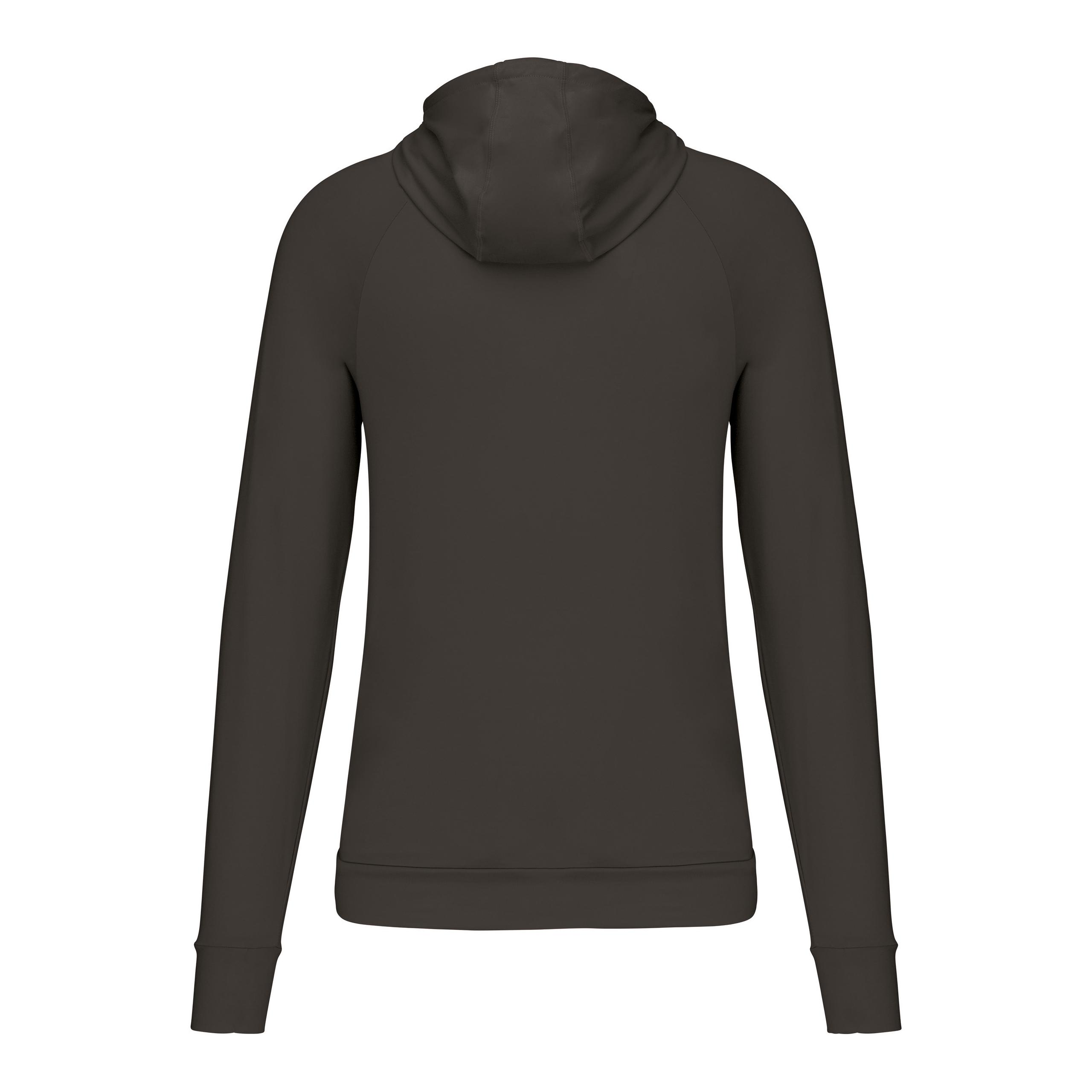 PROACT® - Sweat-shirt à capuche 1/4 zip sport unisexe - Dark Grey - XS