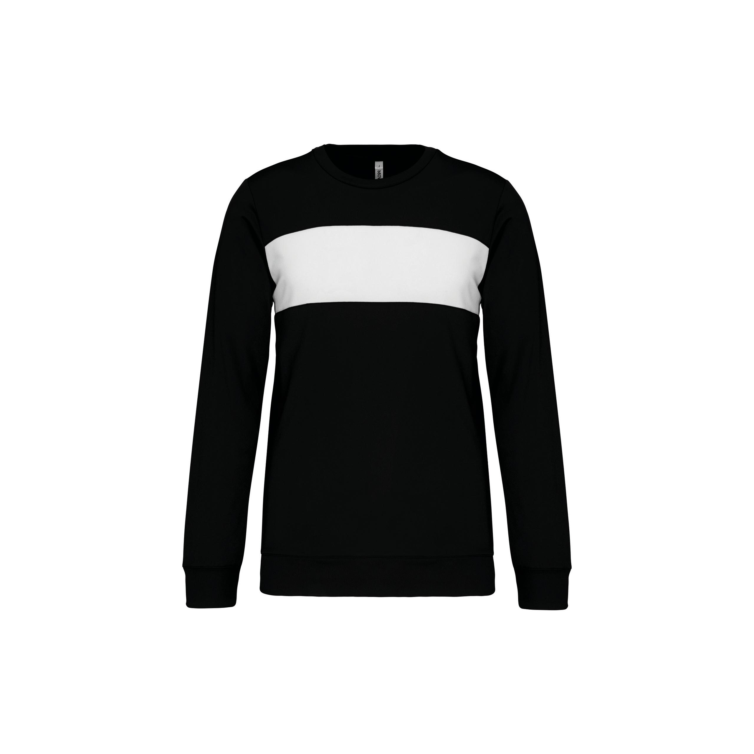 PROACT® - Sweat-shirt polyester - Black / White - S