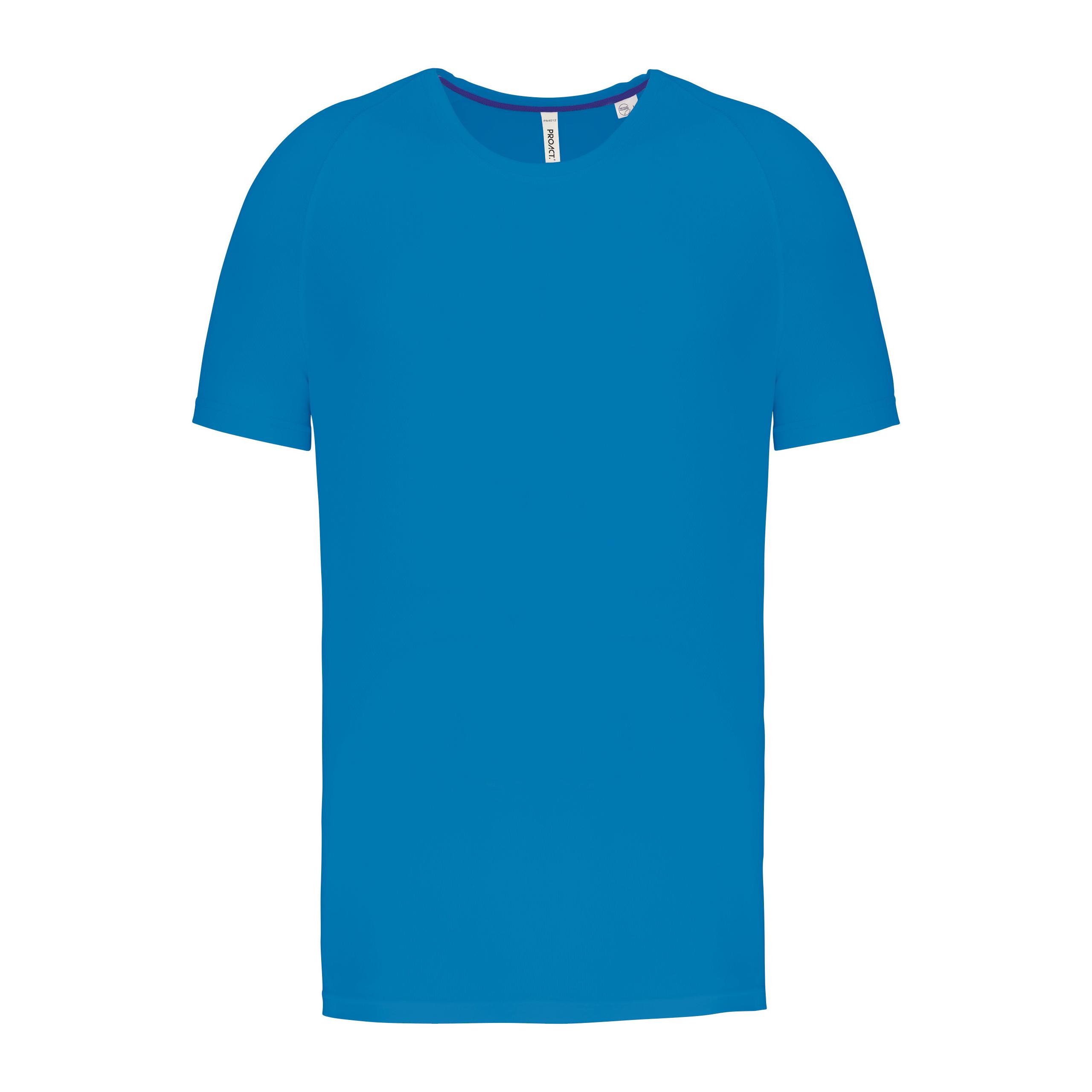 PROACT® - T-shirt de sport à col rond recyclé homme - Aqua Blue - XS