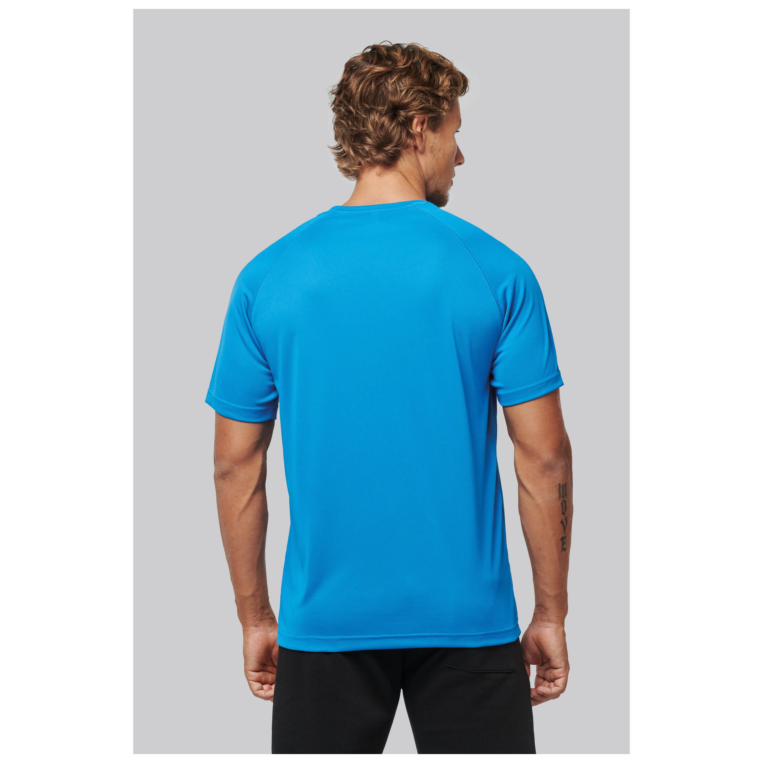 PROACT® - T-shirt de sport à col rond recyclé homme - Aqua Blue - XS