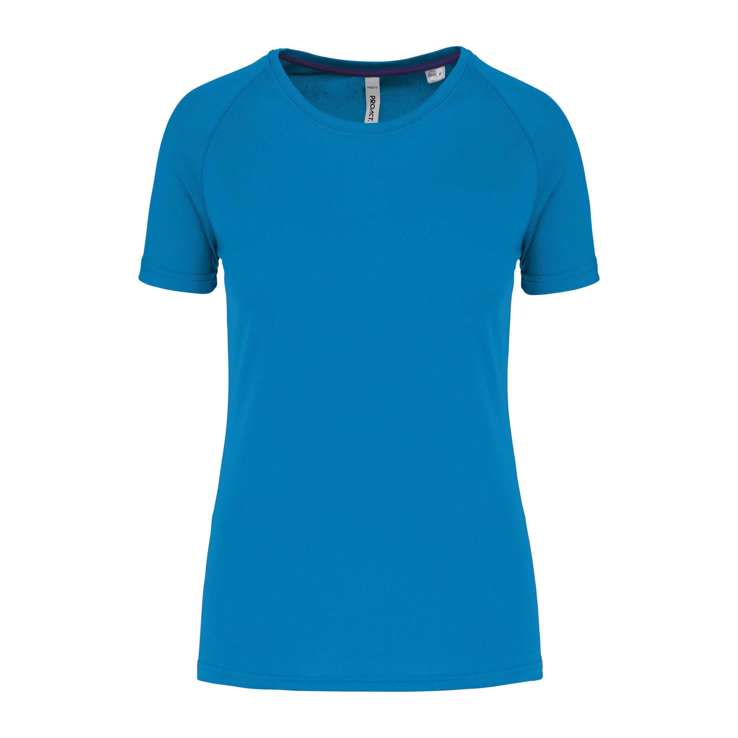 PROACT® - T-shirt de sport à col rond recyclé femme - Aqua Blue - XS