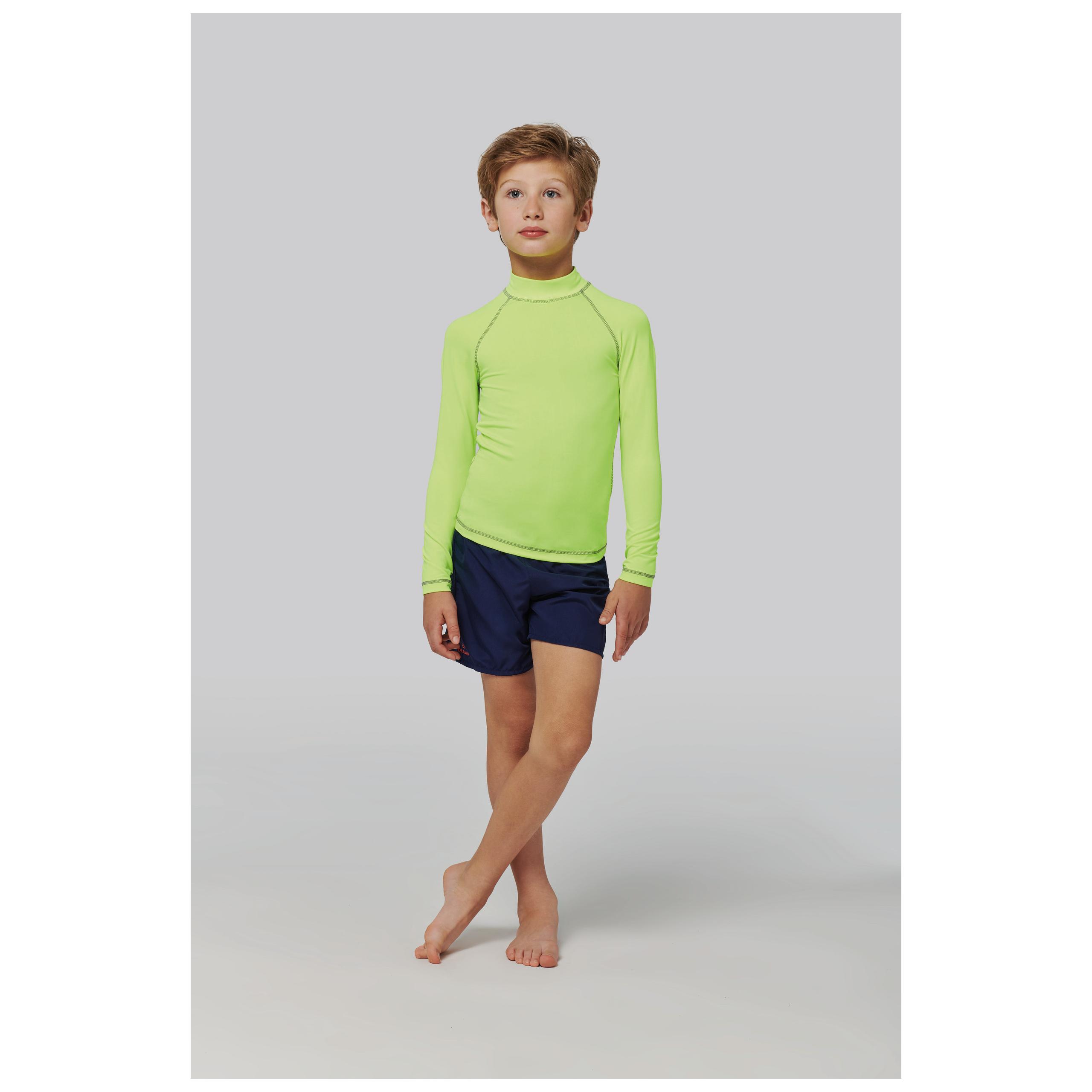 PROACT® - T-shirt technique à manches longues avec protection anti-UV enfant - Fluorescent Yellow - 4/6 ans