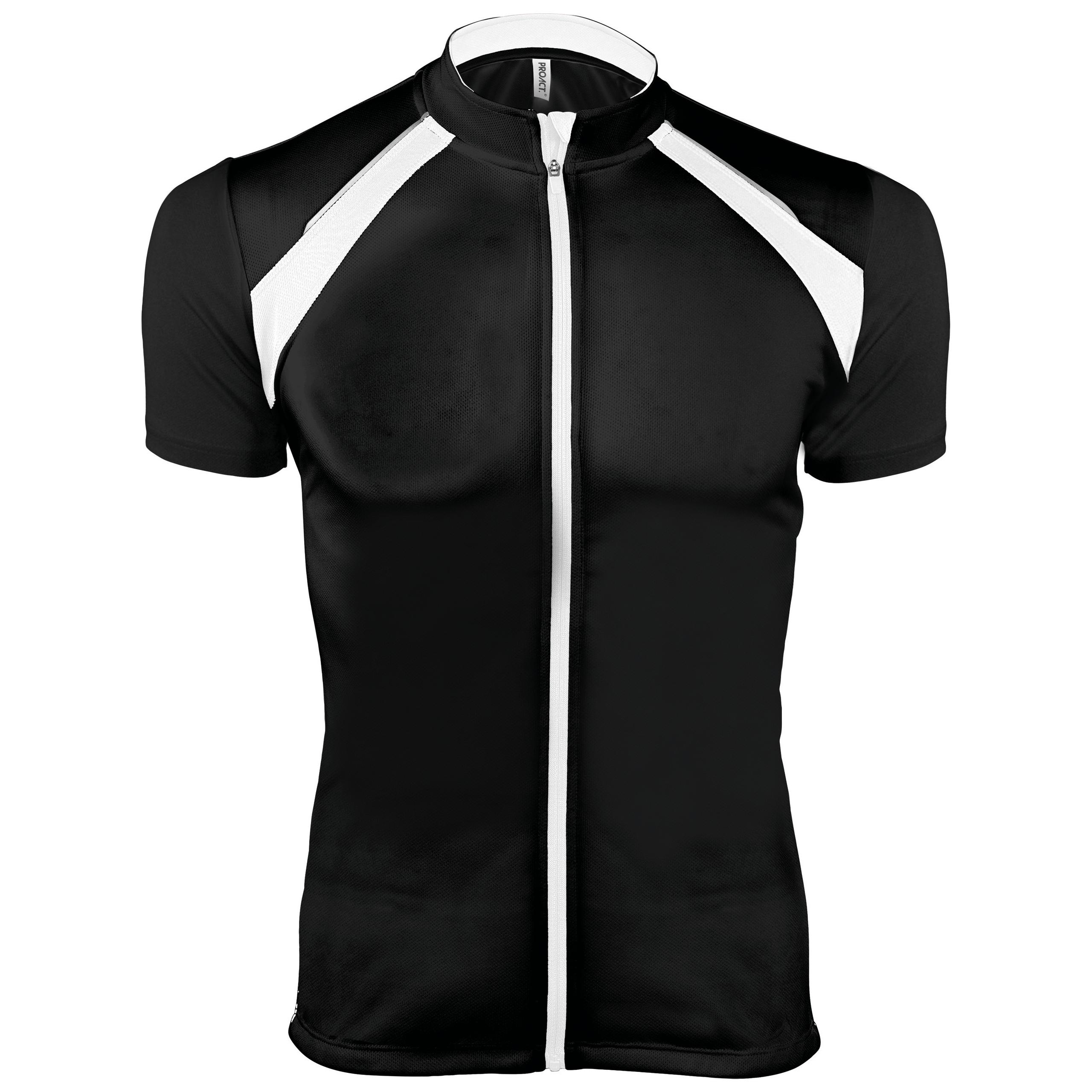 PROACT® - Maillot de cycliste manches courtes - Black / White - XL