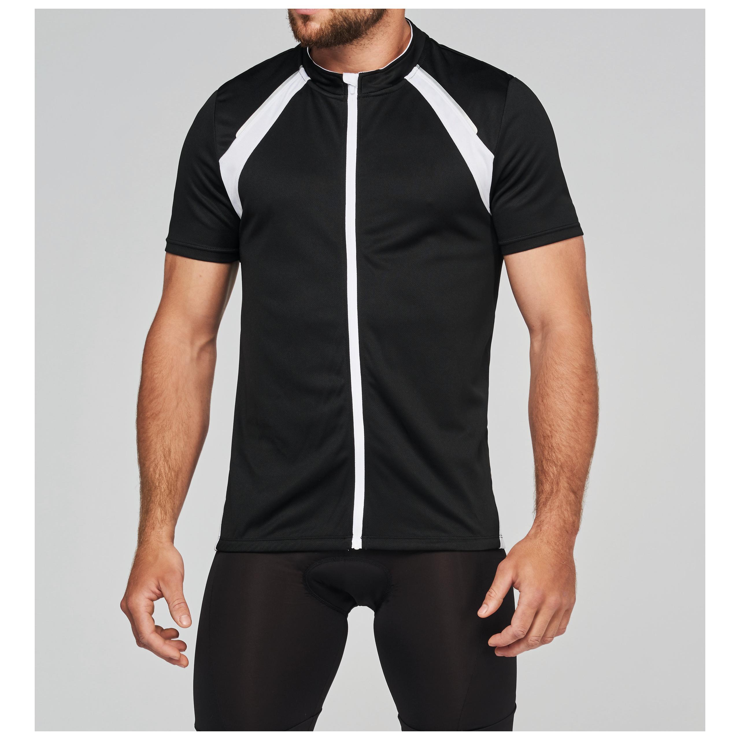 PROACT® - Maillot de cycliste manches courtes - Black / White - XL