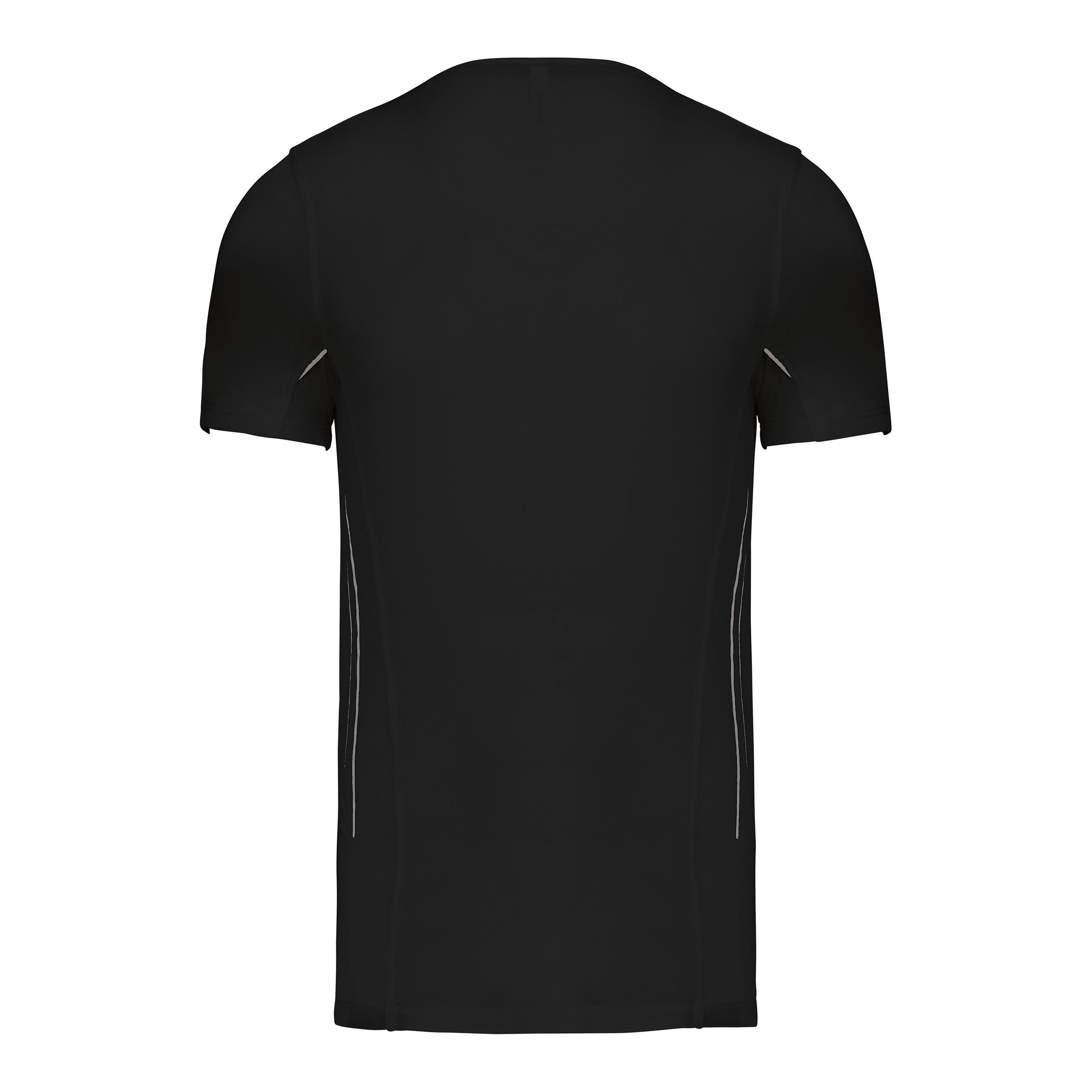 PROACT® - T-shirt de sport bi-matière manches courtes - Black / Silver - XS