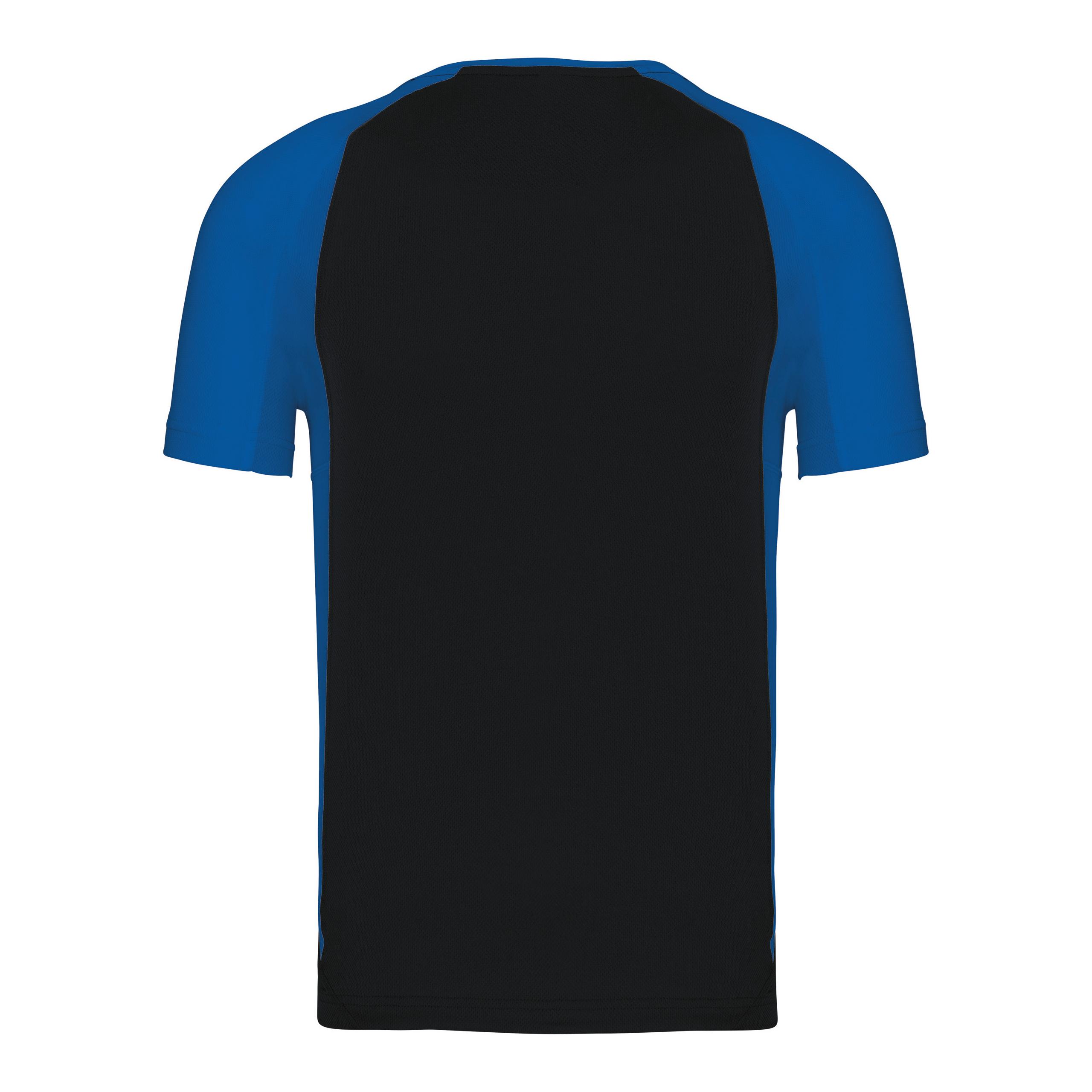 PROACT® - T-shirt de sport bicolore manches courtes unisexe - Black / Aqua Blue - XS