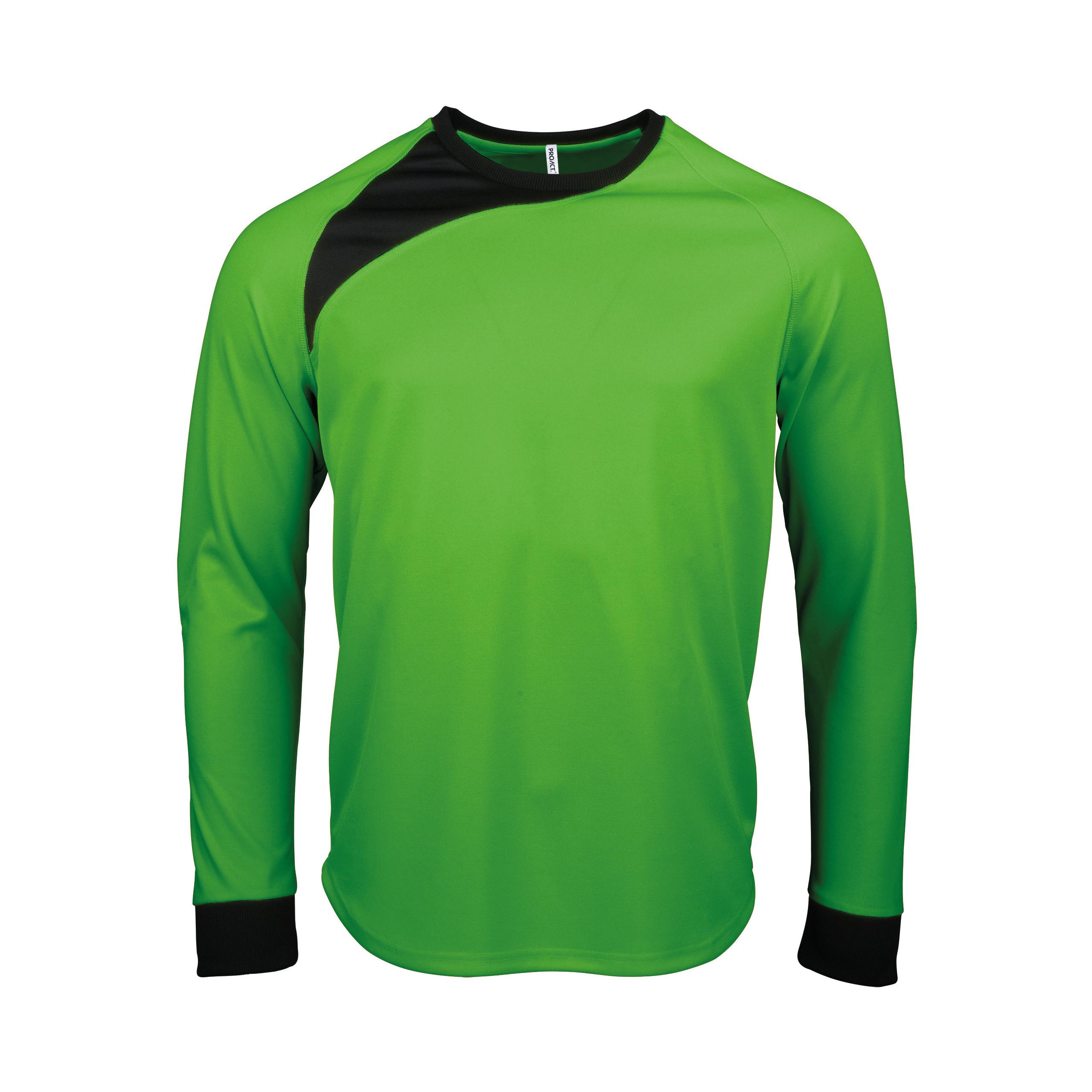 PROACT® - Maillot de gardien manches longues enfant - Fluorescent Green / Black - 6/8 ans