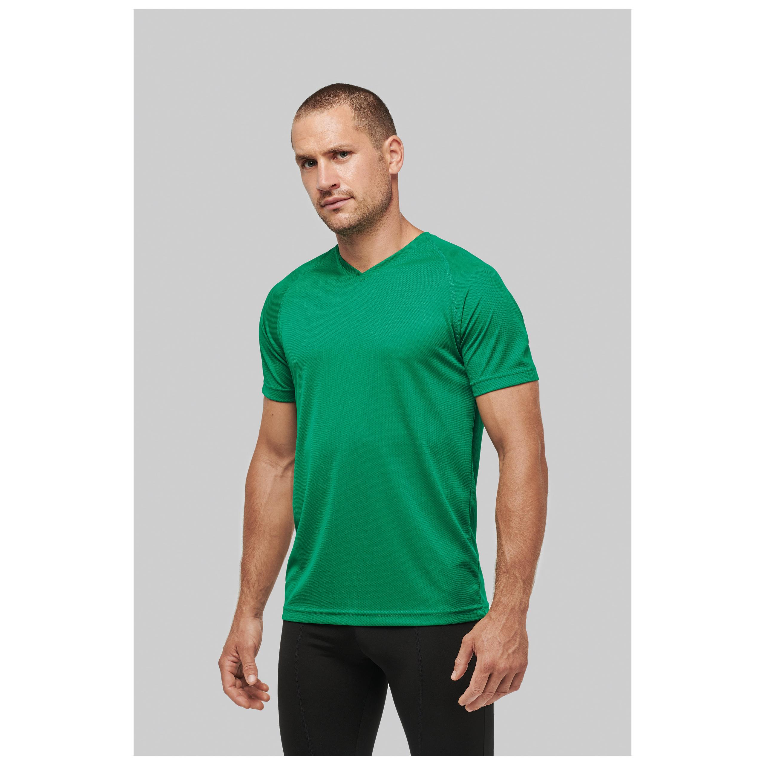 PROACT® - T-shirt de sport manches courtes col v homme - Aqua Blue - XS