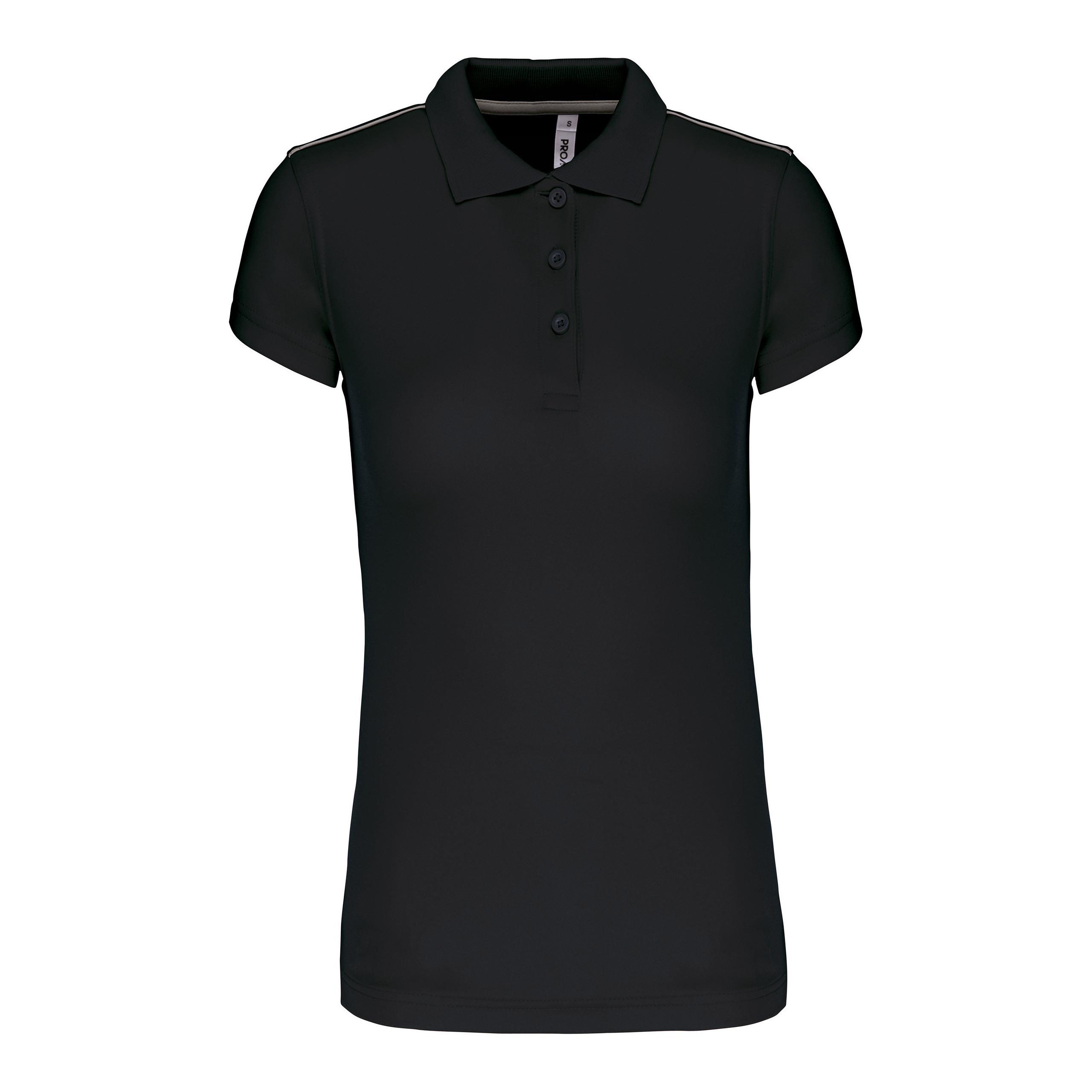 PROACT® - Polo manches courtes femme - Black - XS