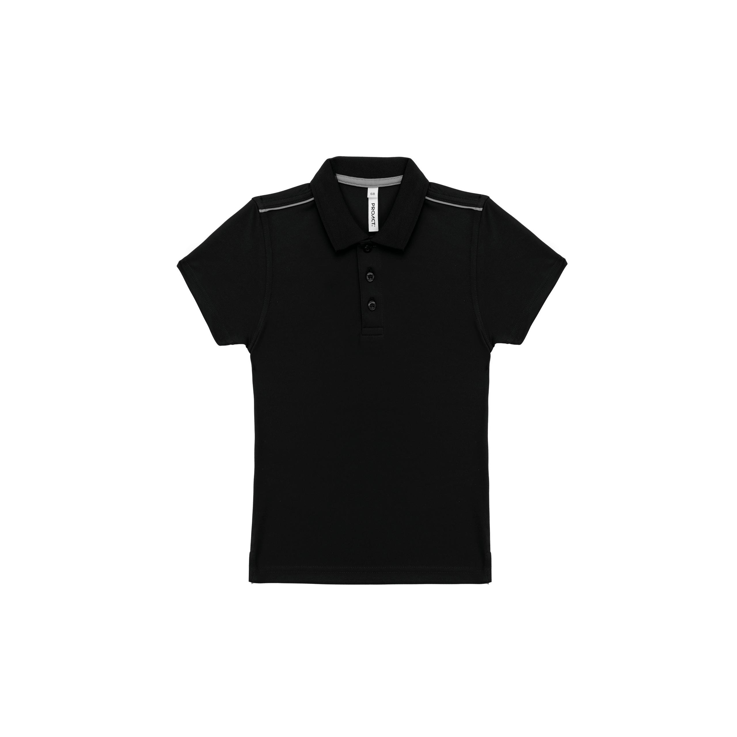 PROACT® - Polo manches courtes enfant - Black - 4/6 ans