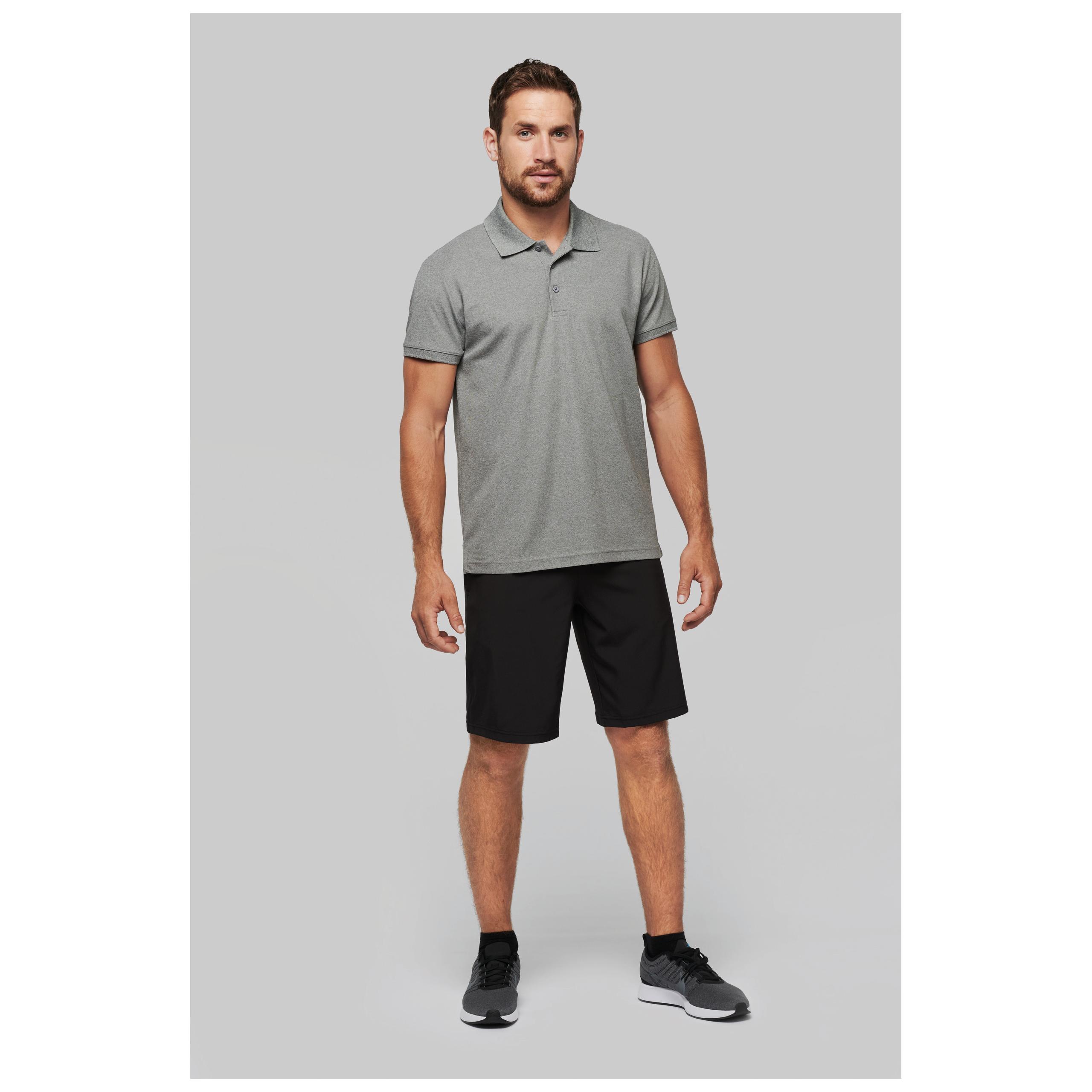 PROACT® - Polo piqué performance homme - Black - XS