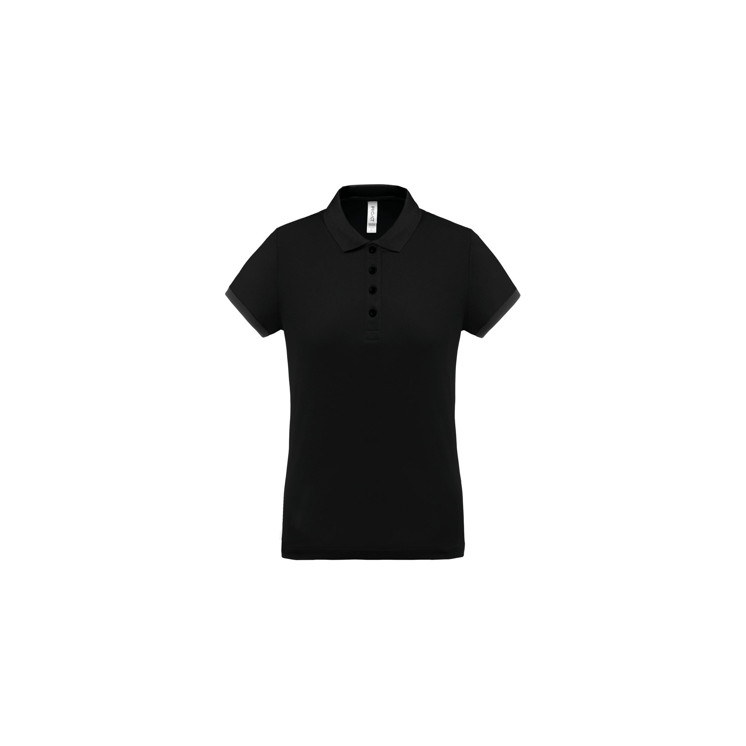 PROACT® - Polo piqué performance femme - Black - XS