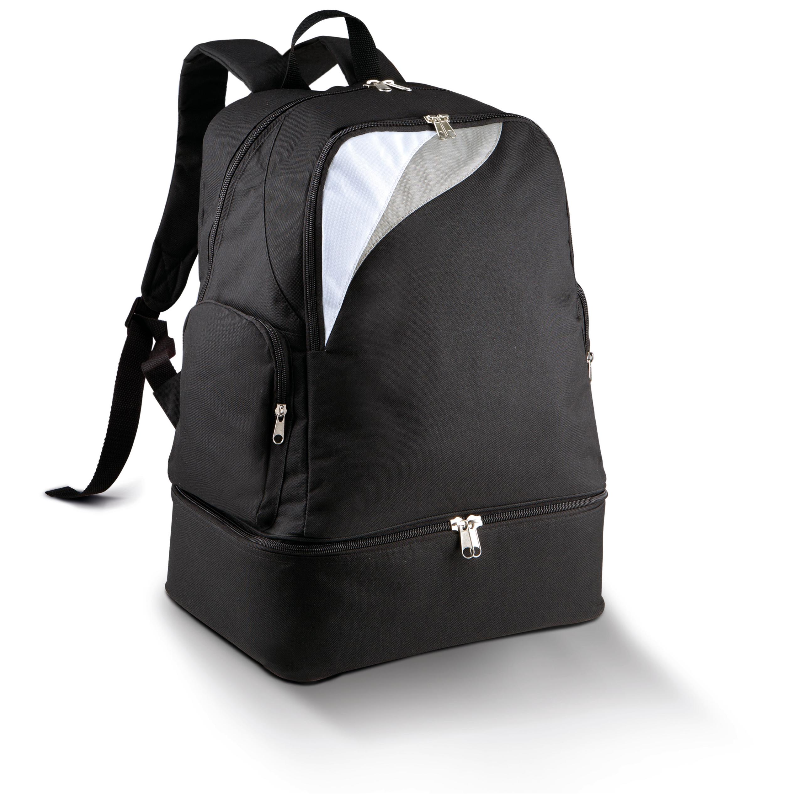 PROACT® - Sac à dos multisports fond rigide - Black / White / Light Grey - One Size