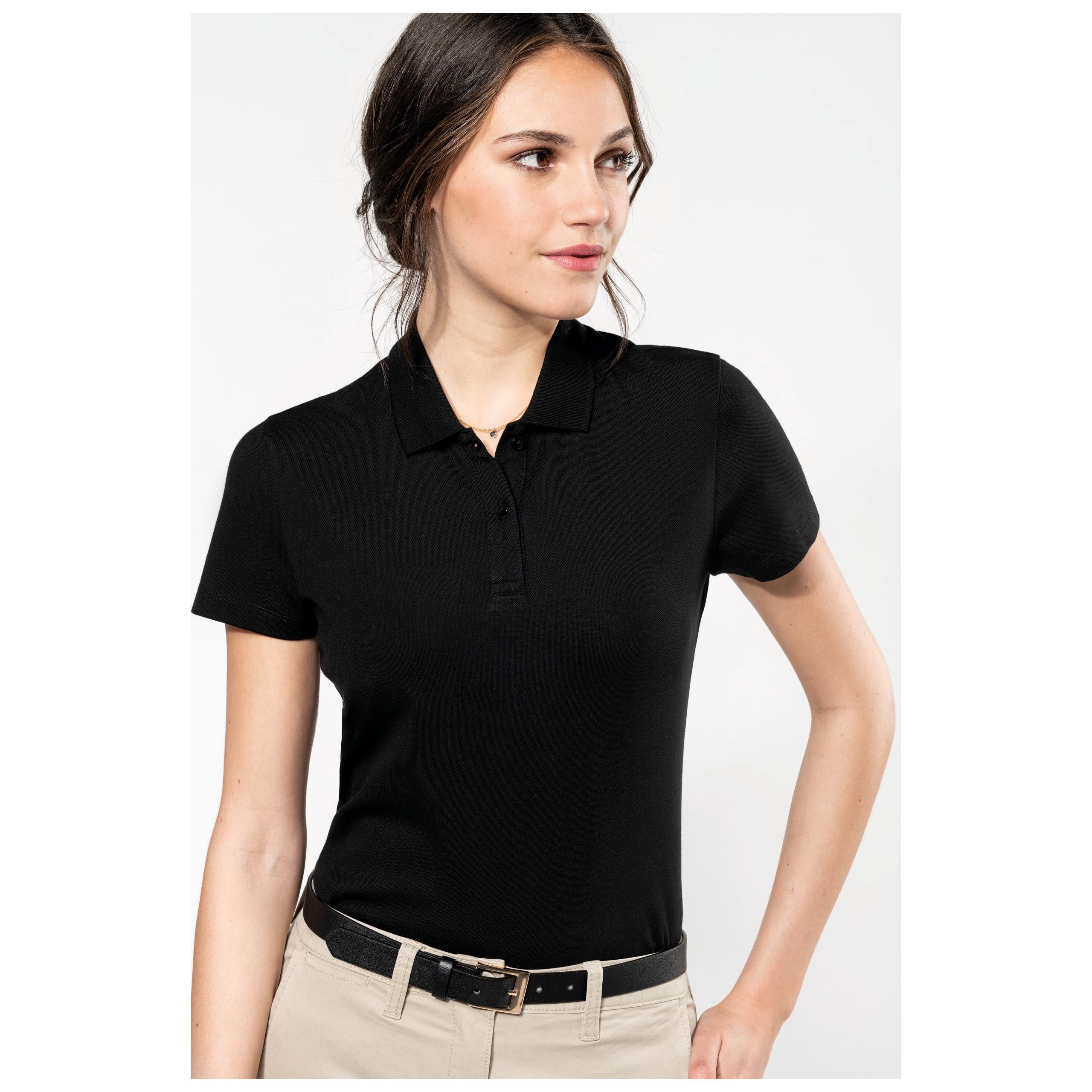 Kariban Premium - Polo Supima® manches courtes femme - Black - XS