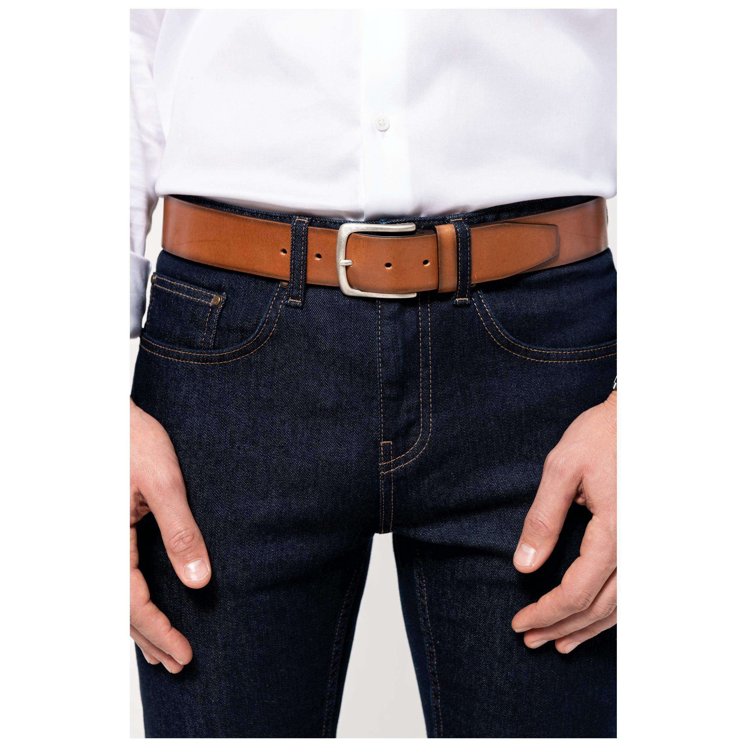 Kariban Premium - Ceinture vintage cuir homme - Black - Taille 1