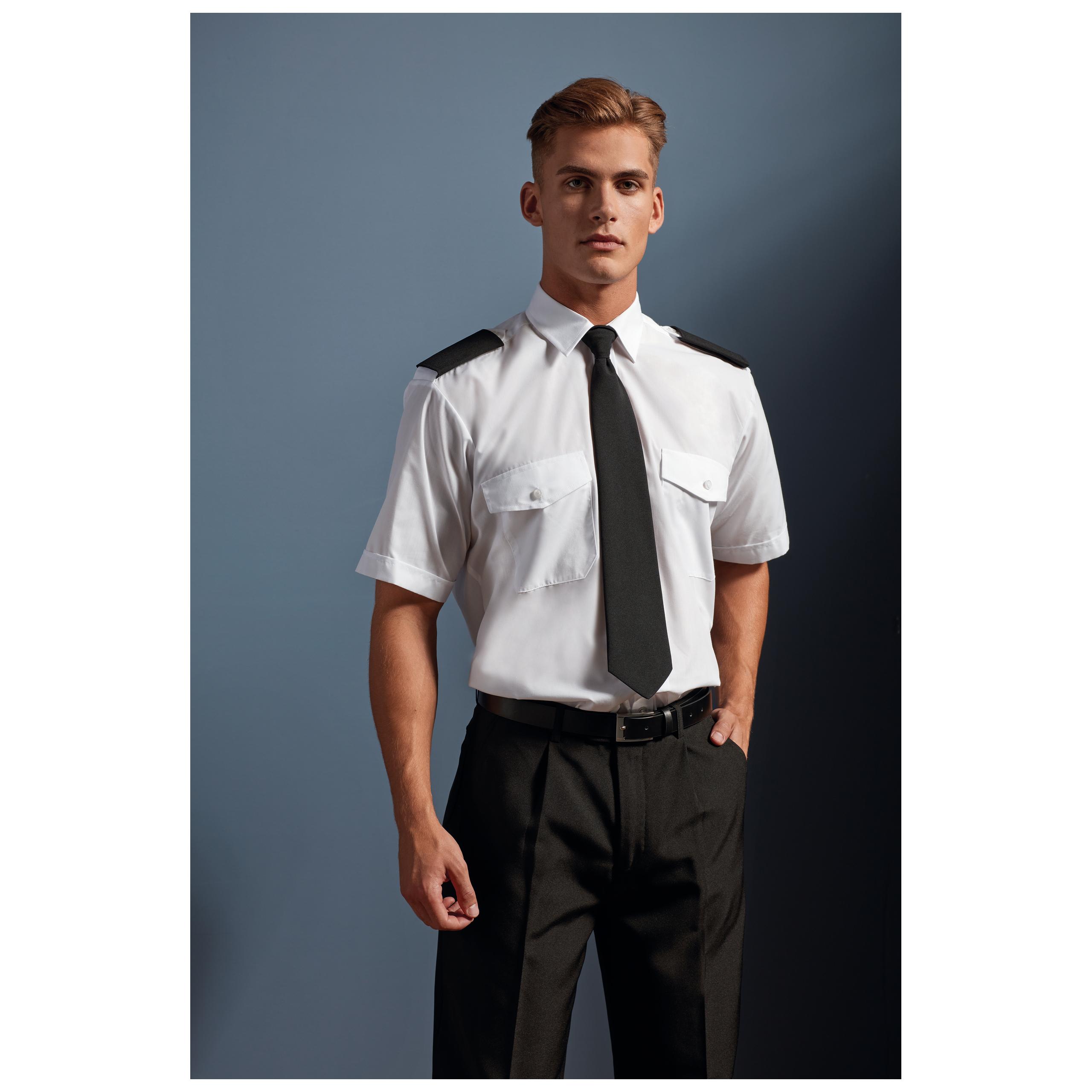 Premier - Chemise Homme manches courtes Pilote - White - 2XL (18 UK)