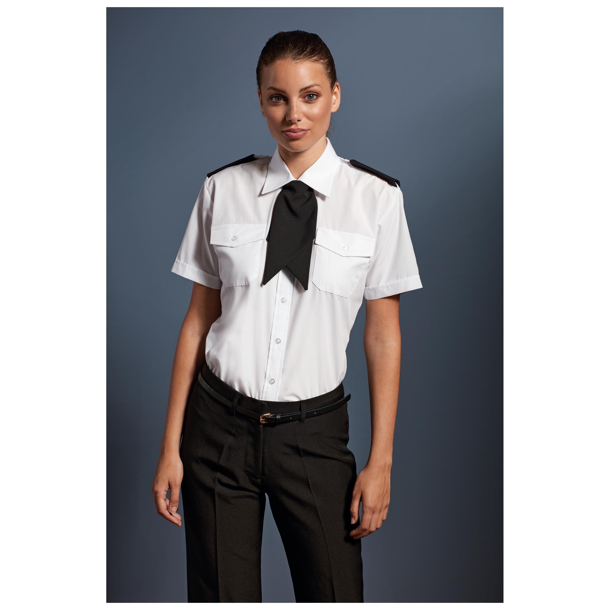 Premier - Chemise Femme manches courtes Pilote - White - XS (8 UK)