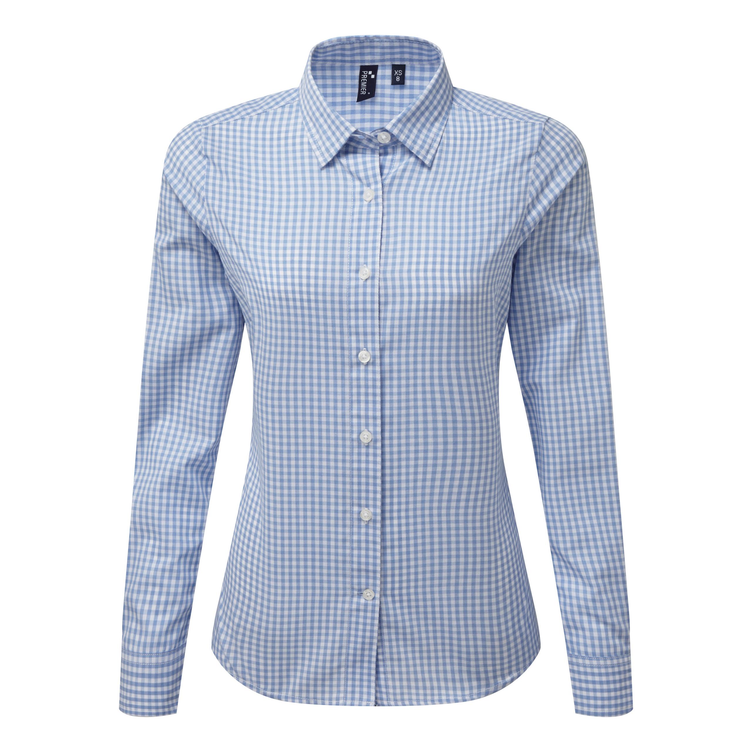 Premier - Chemise vichy gros carreaux - Light Blue / White - XS