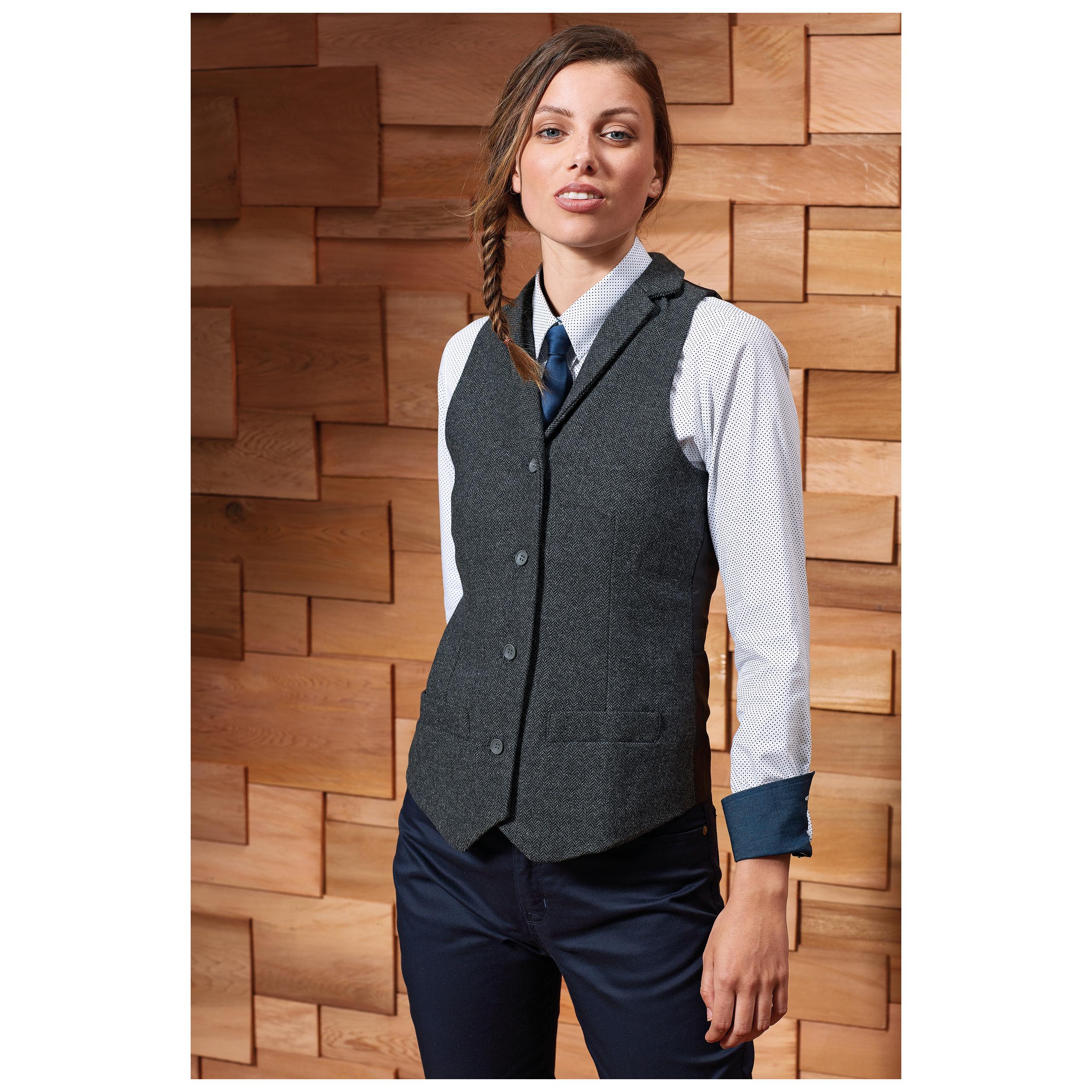 Premier - Gilet chevrons femme - Brown - L