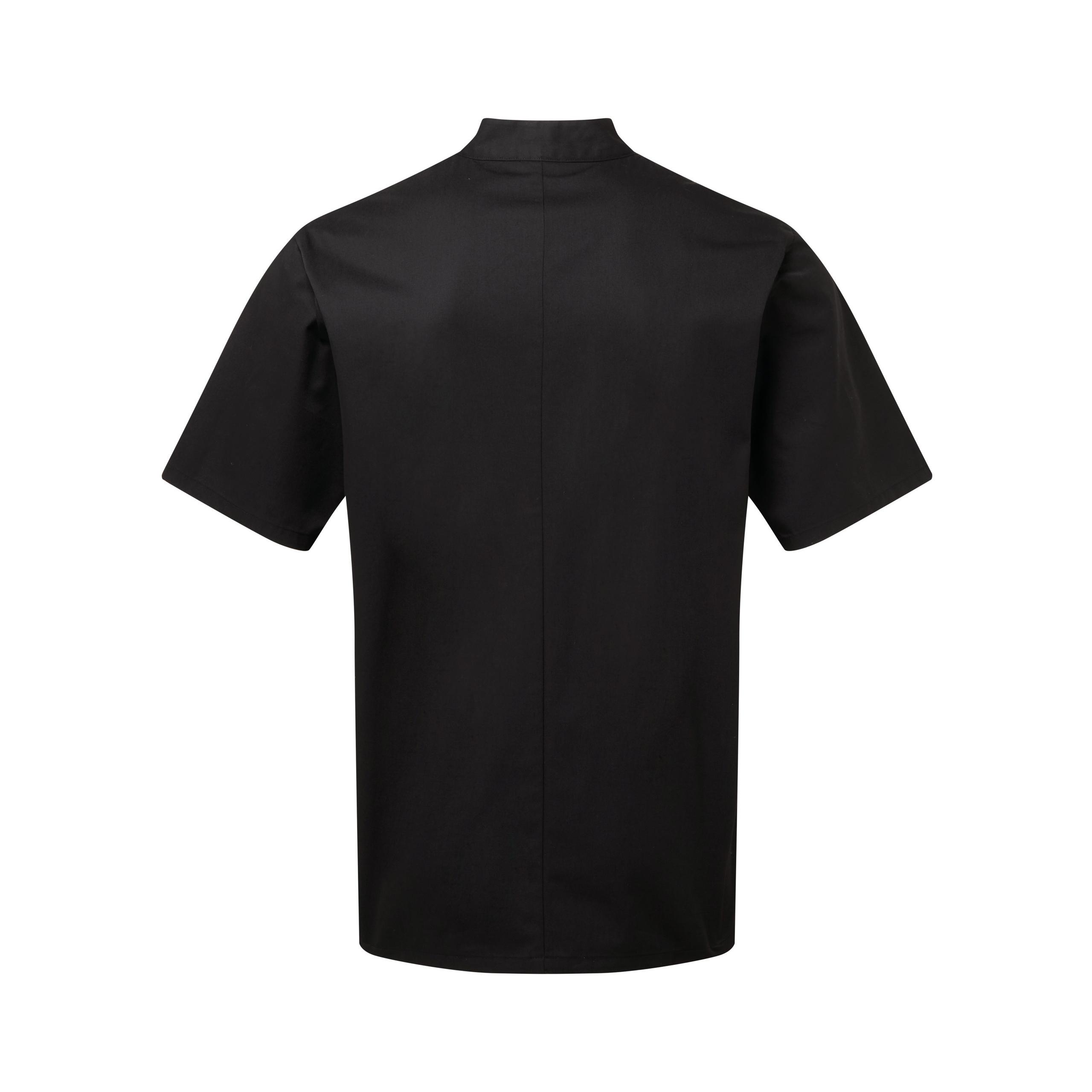 Premier - Veste chef cuisinier manches courtes "Essential" - Black - M