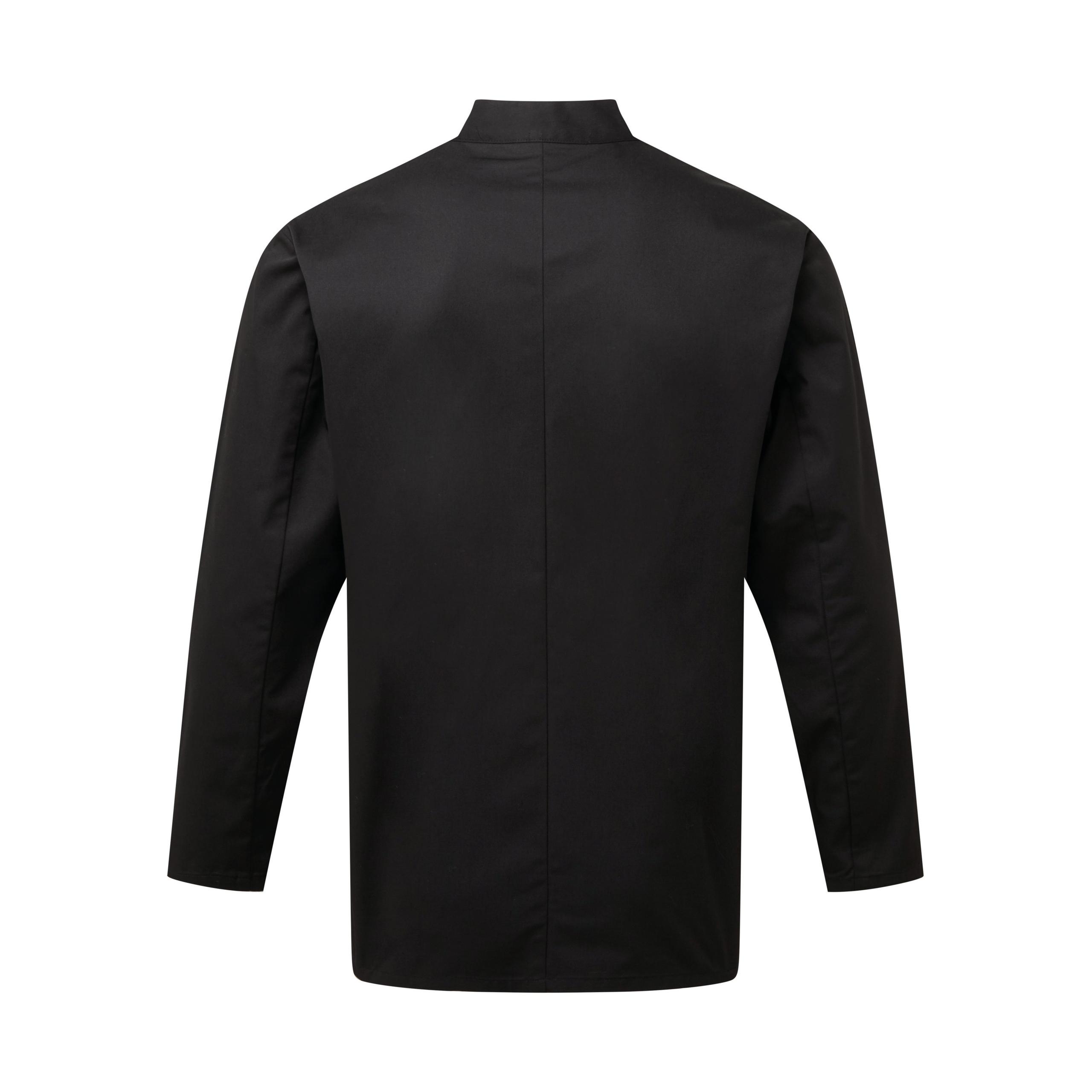 Premier - Veste chef cuisinier manches longues "Essential" - Black - XS