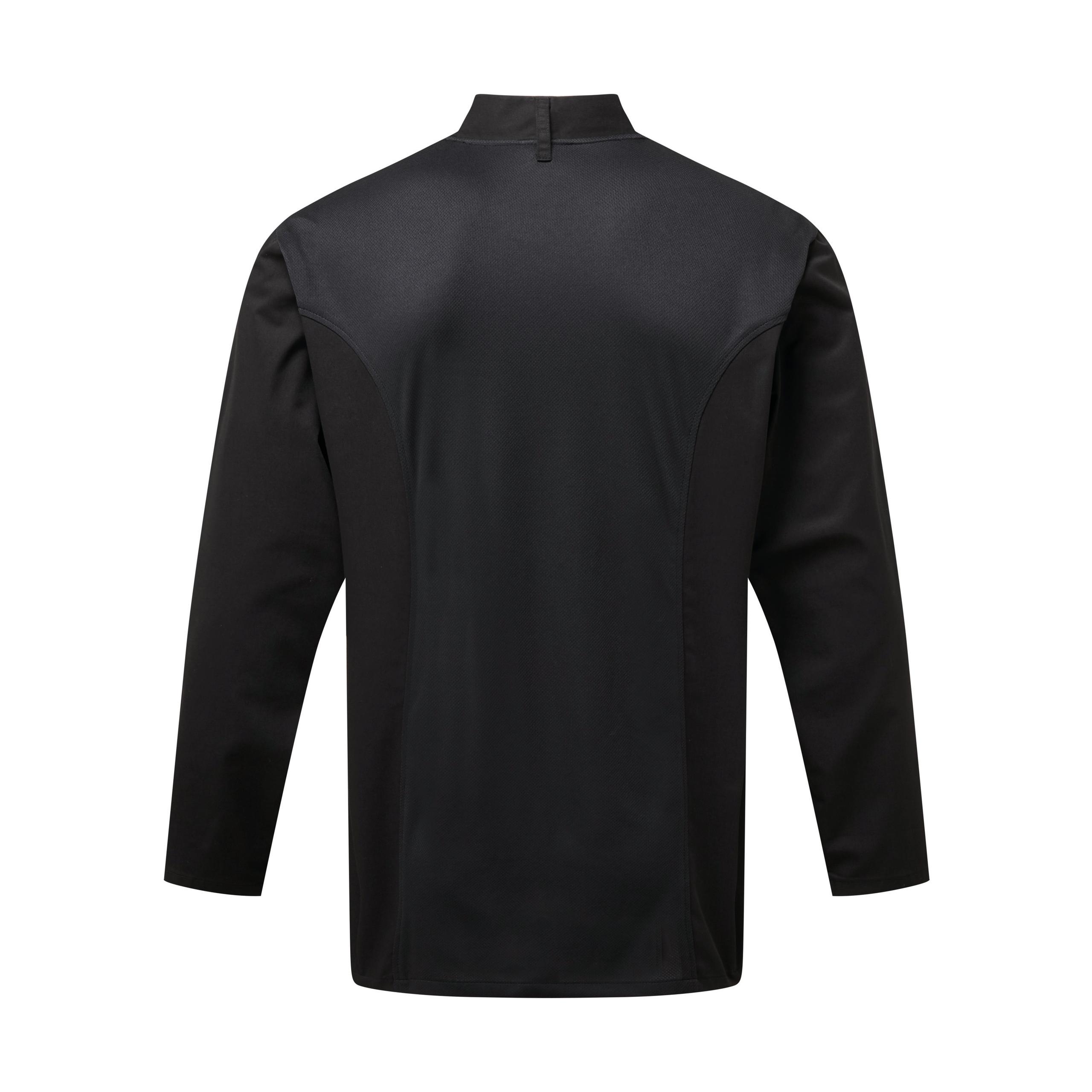 Premier - Veste chef cuisinier Coolchecker® - Black - XS