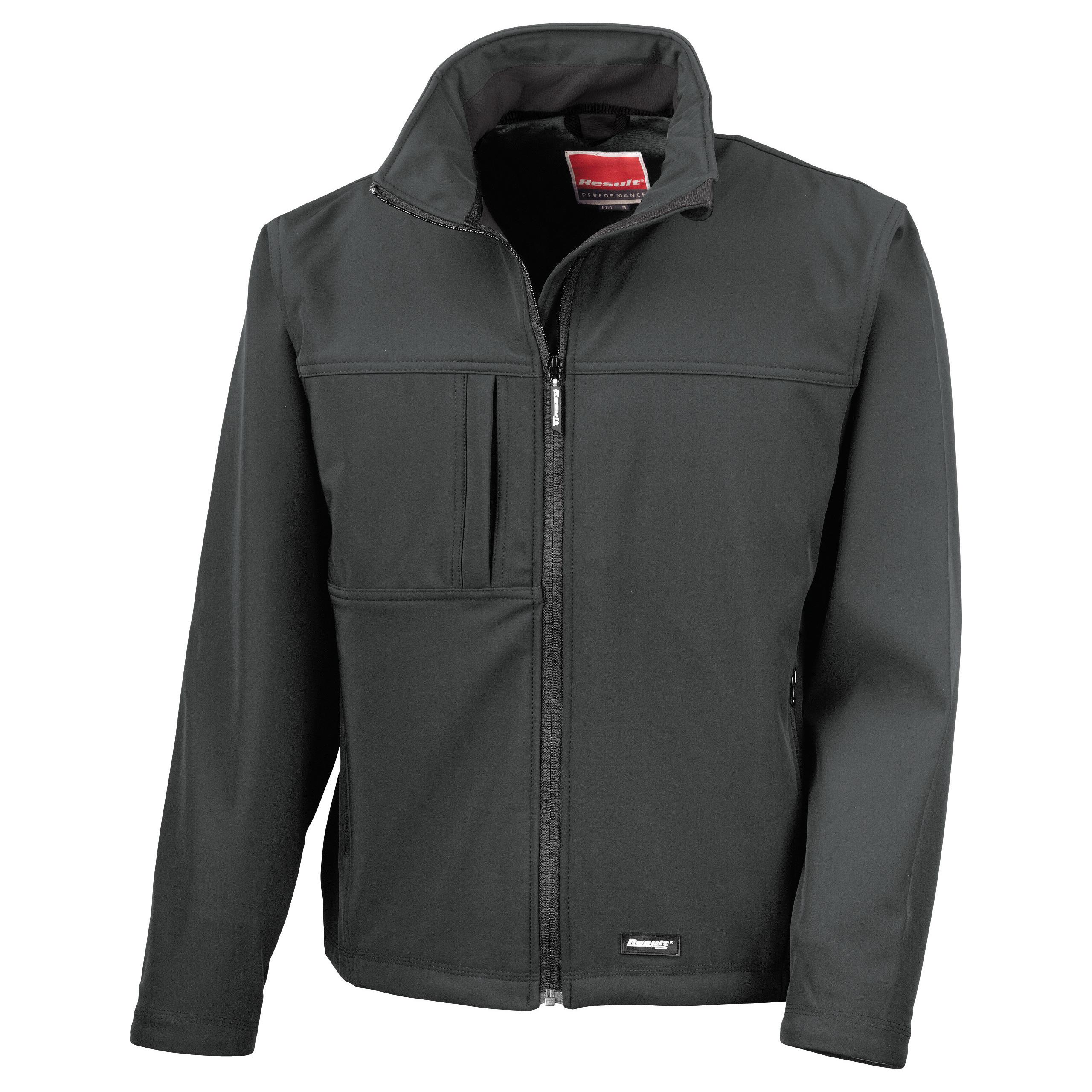 Result - VESTE SOFTSHELL HOMME - Black - S