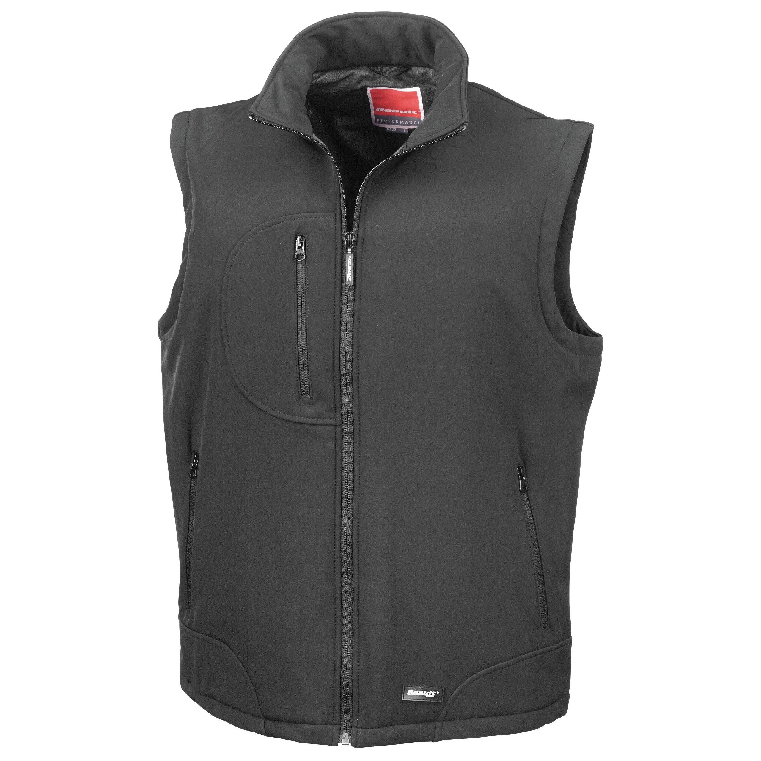 Result - BODYWARMER SOFTSHELL - Black - S