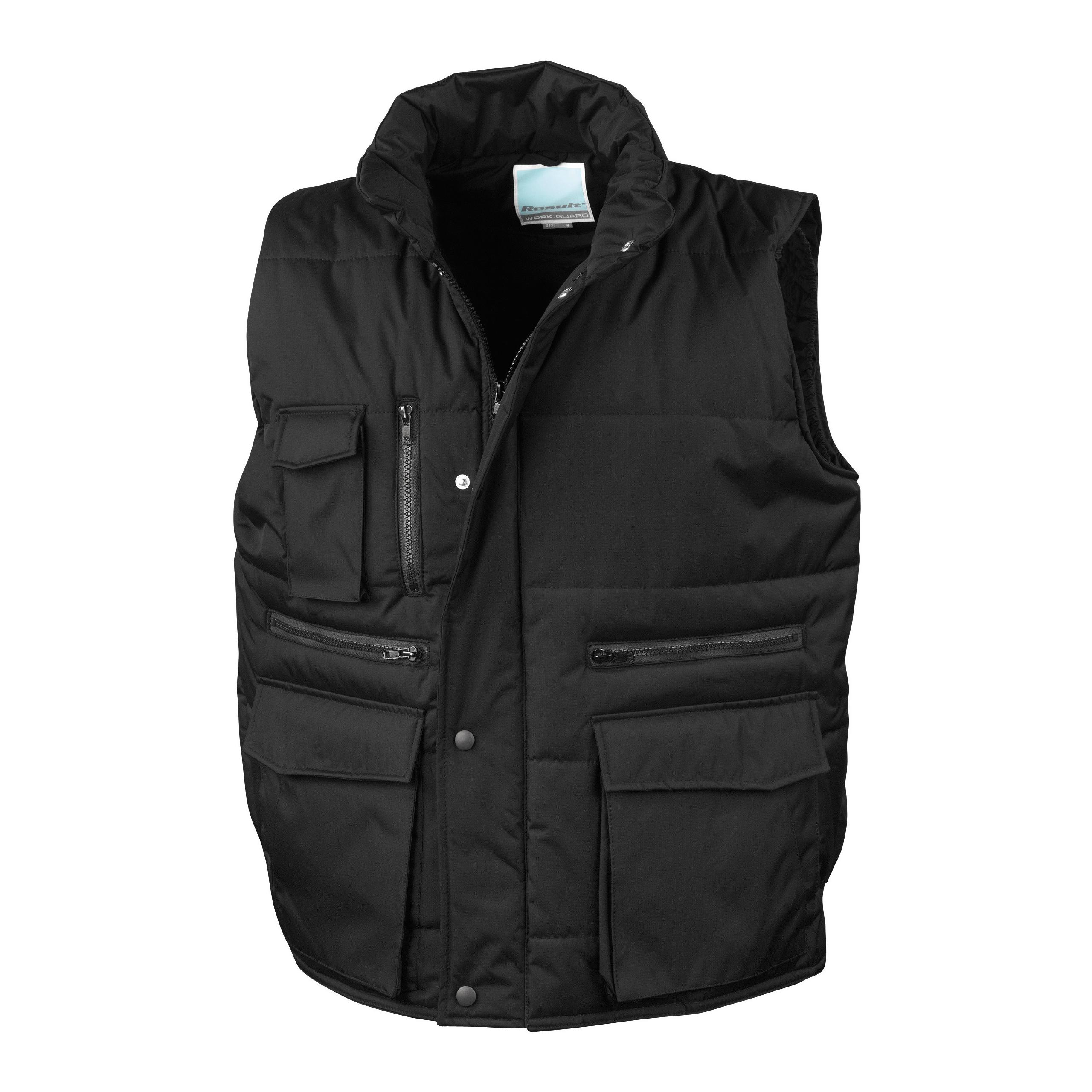 Result - BODYWARMER MATELASSÉ RIPSTOP - Black - S