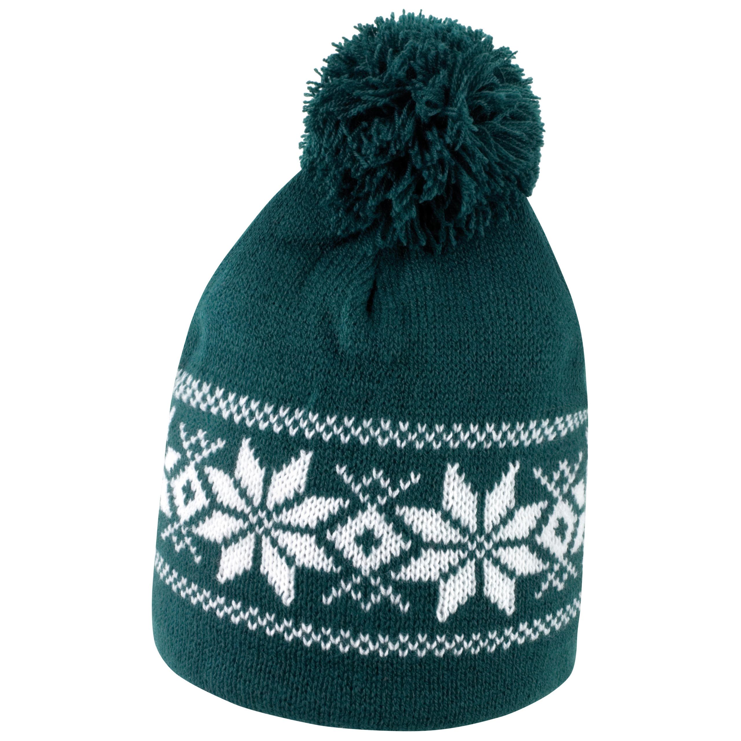 Result - BONNET FAIR ISLES - Artic Green / White - One Size