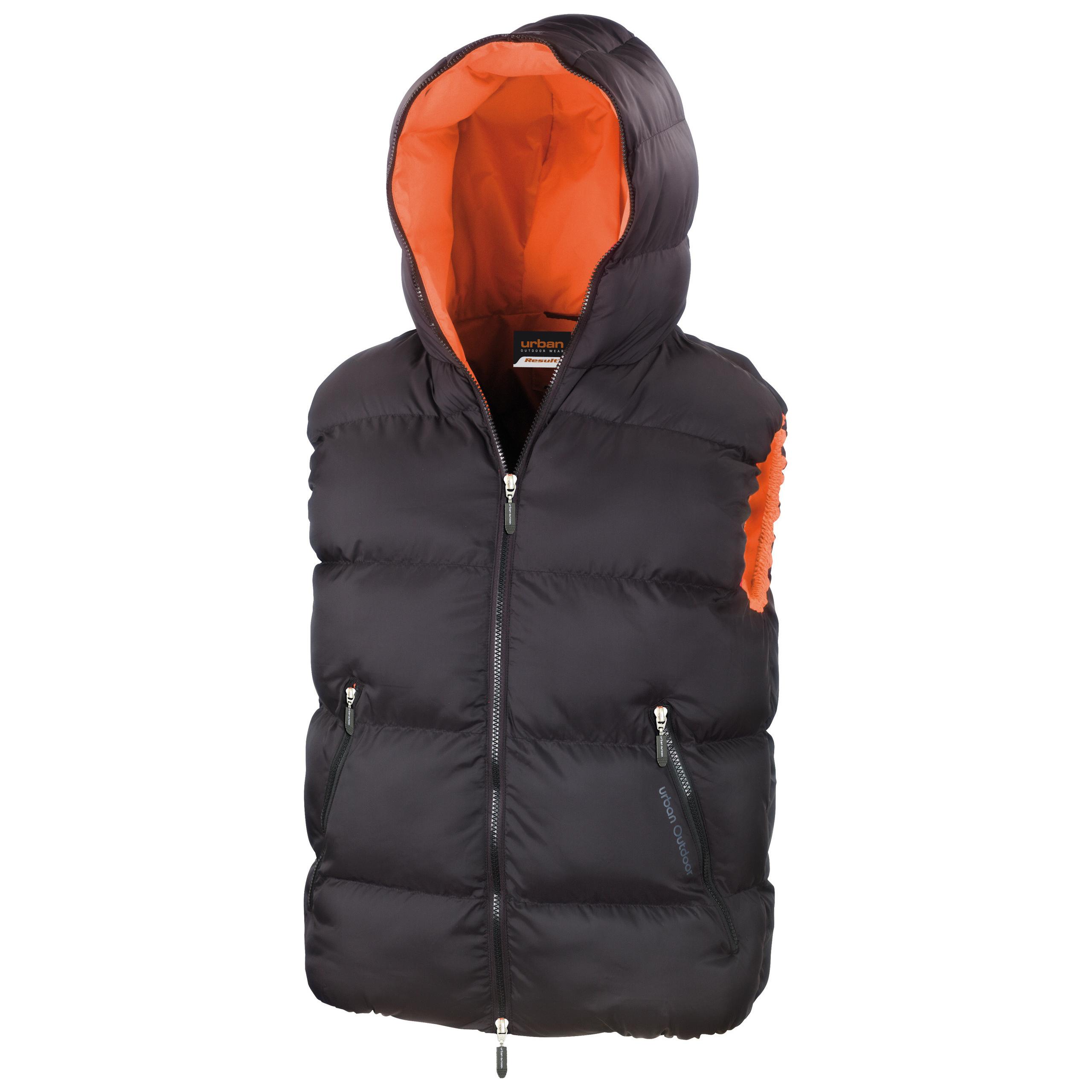 Result - Bodywarmer Dax Down Feel - Black / Orange - S