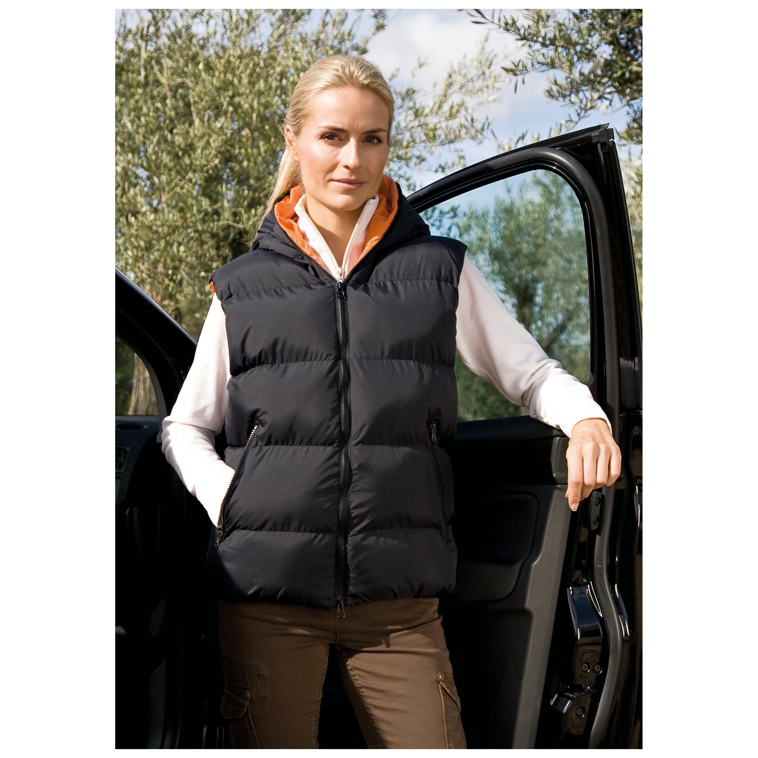 Result - Bodywarmer Dax Down Feel - Black / Orange - S