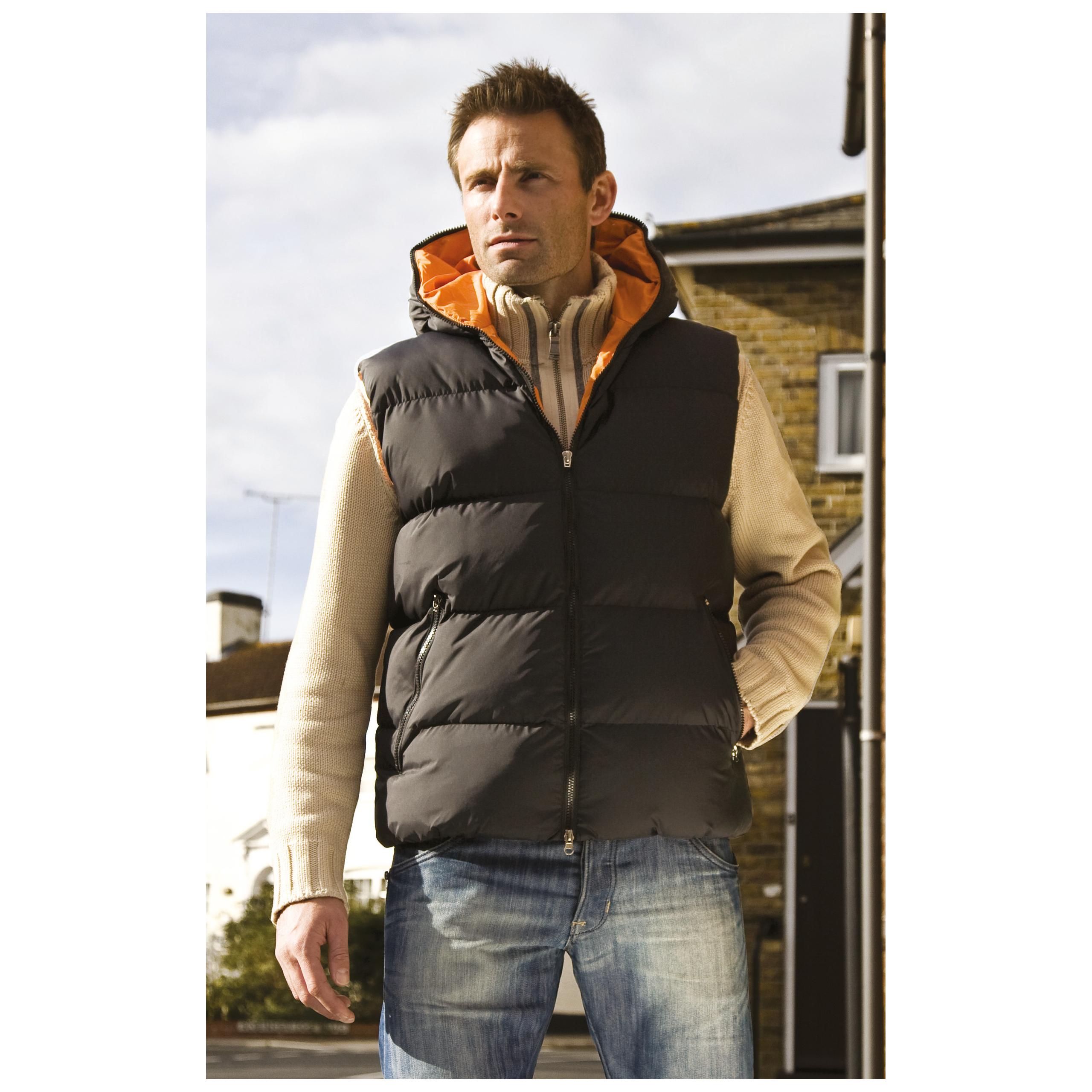 Result - Bodywarmer Dax Down Feel - Black / Orange - S