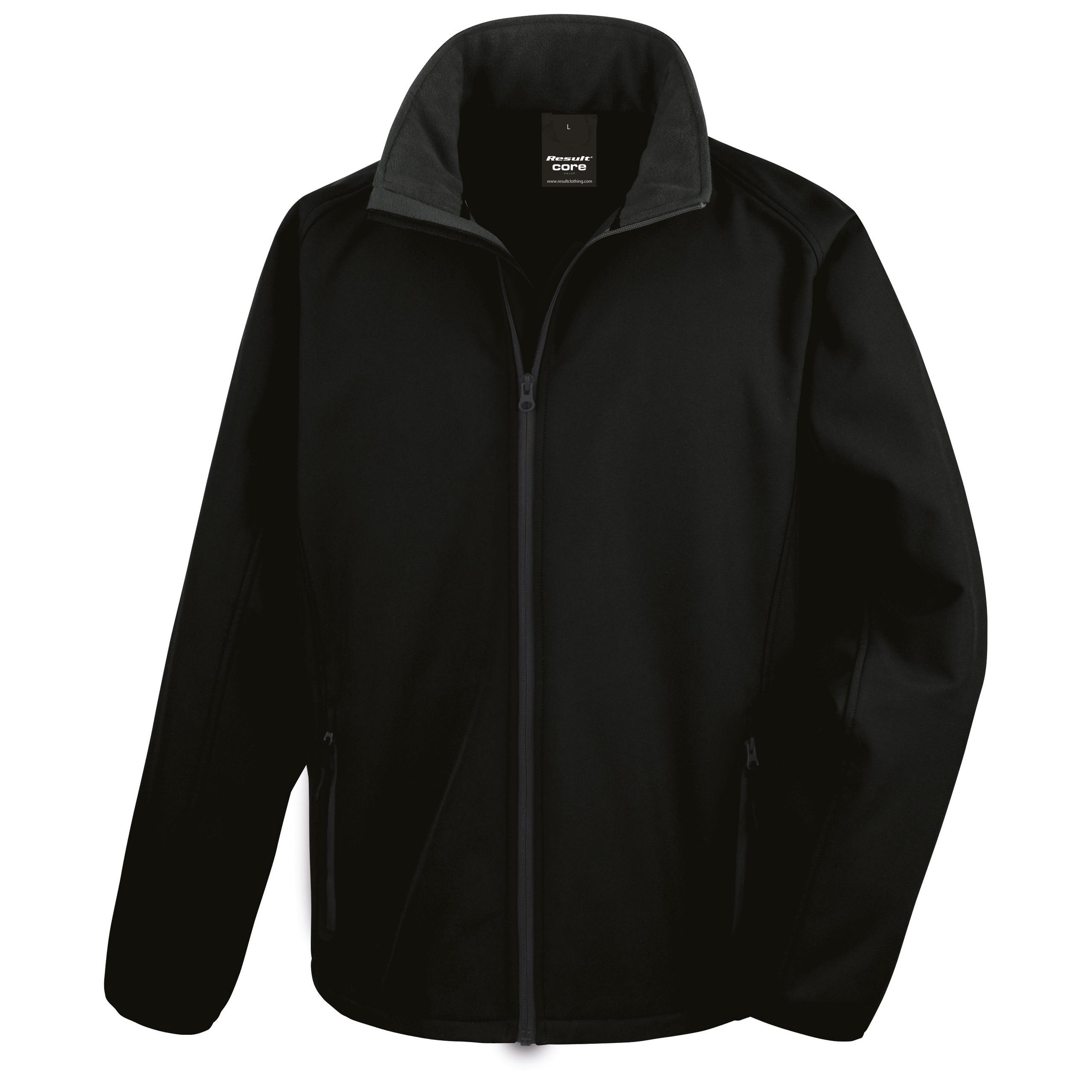 Result - Veste Softshell Homme Printable - Black / Black - S