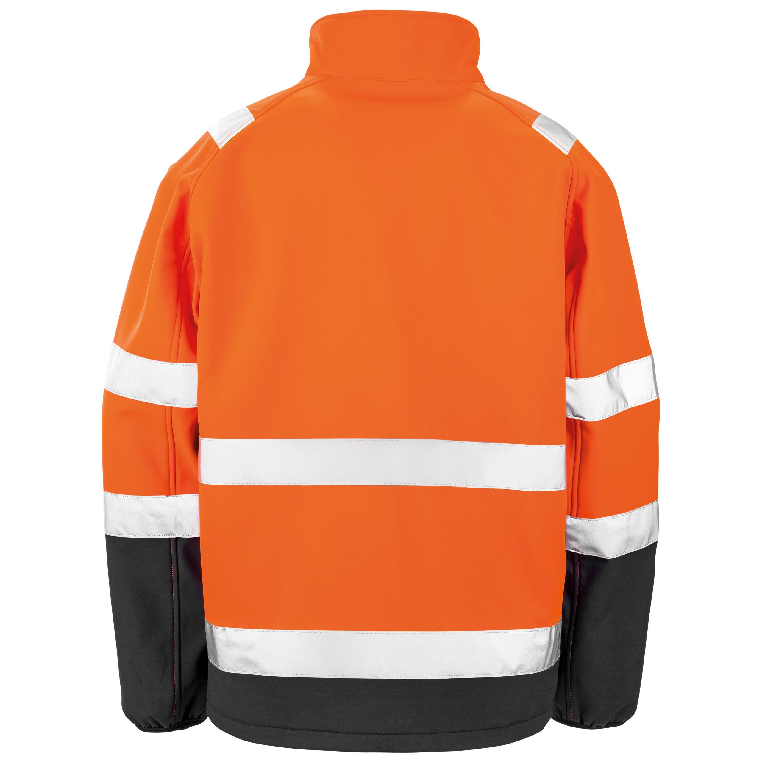 Result - VESTE SOFTSHELL - Fluorescent Orange / Black - 3XL