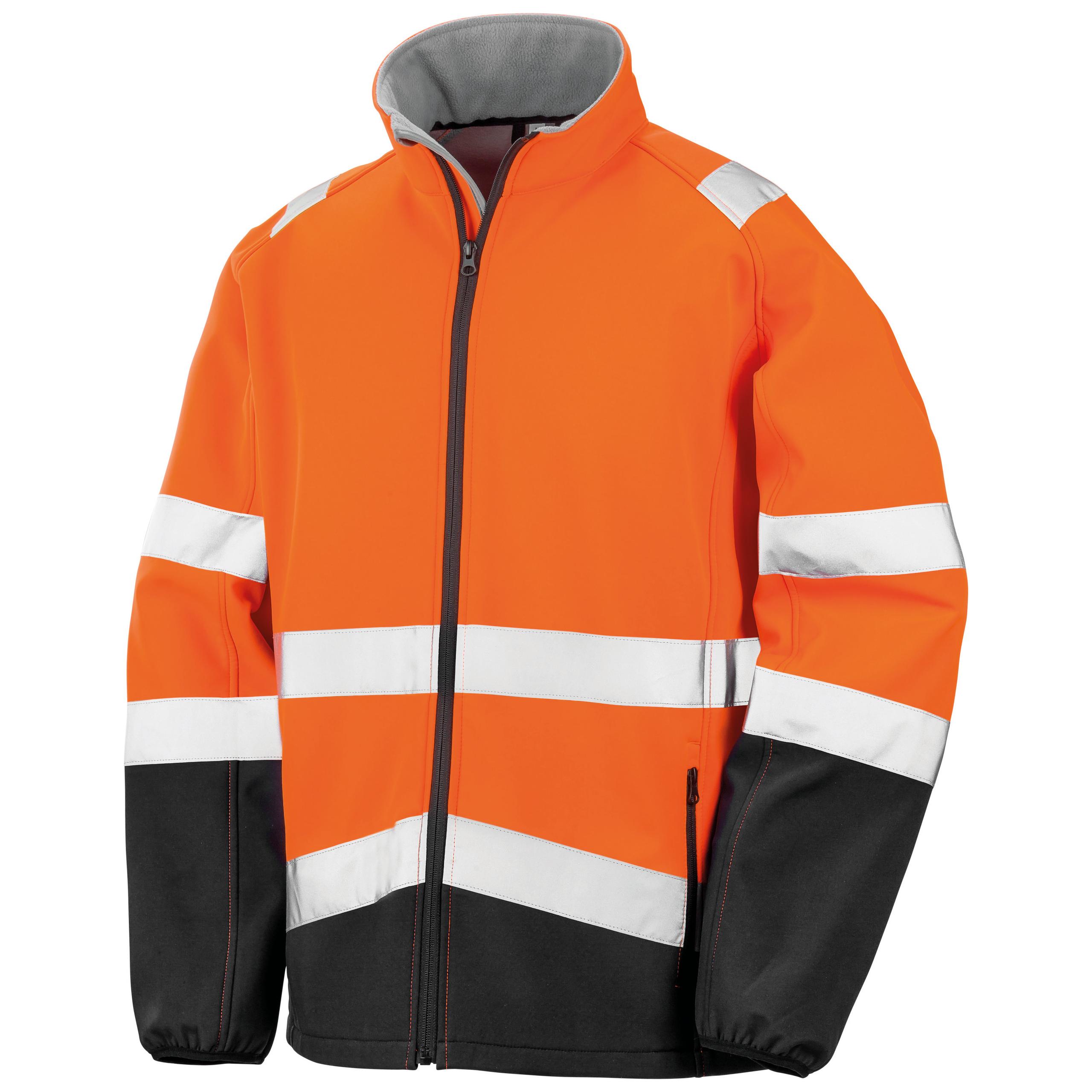 Result - VESTE SOFTSHELL - Fluorescent Orange / Black - 3XL