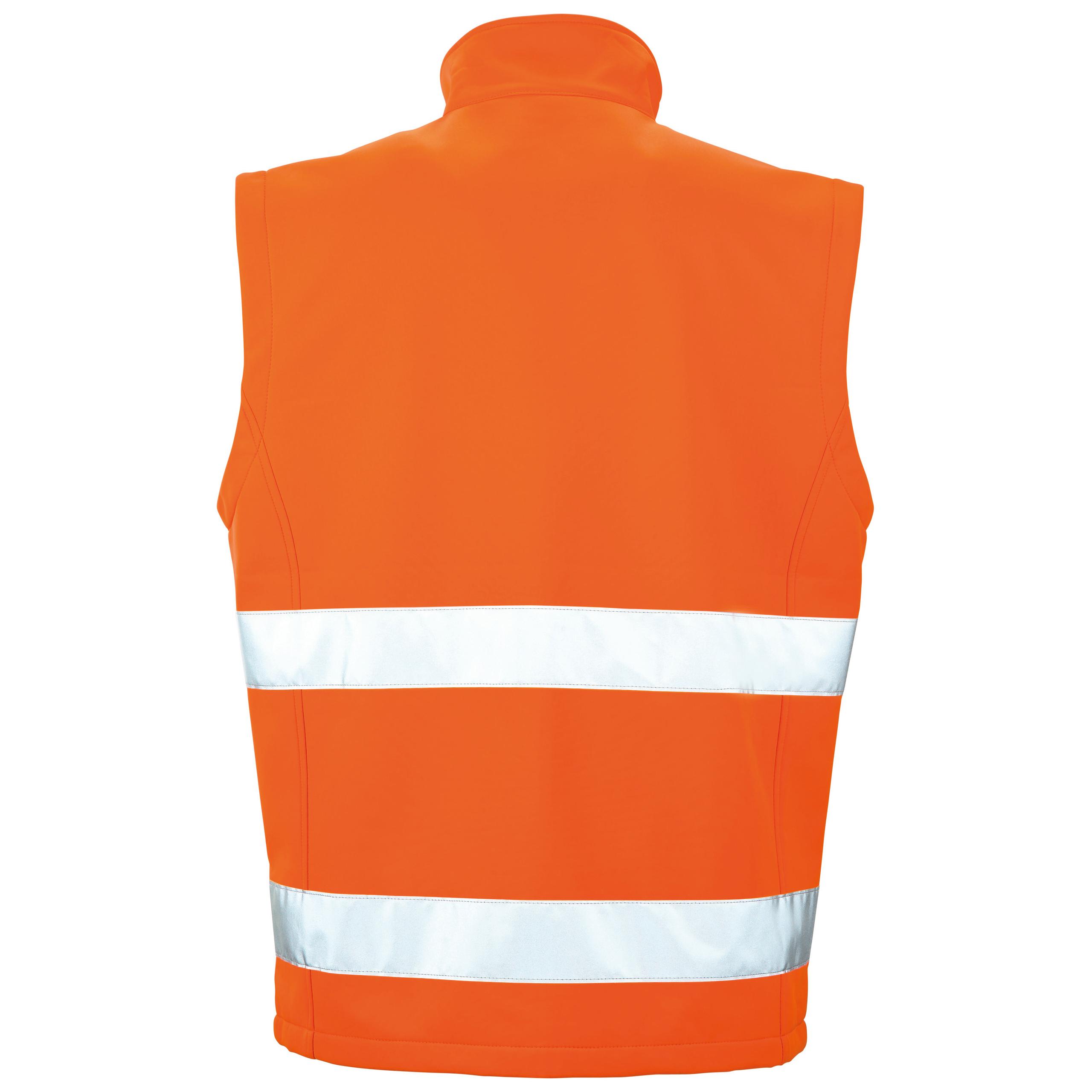 Result - GILET SOFTSHELL HIGH VIZ - Fluorescent Orange / Black - S