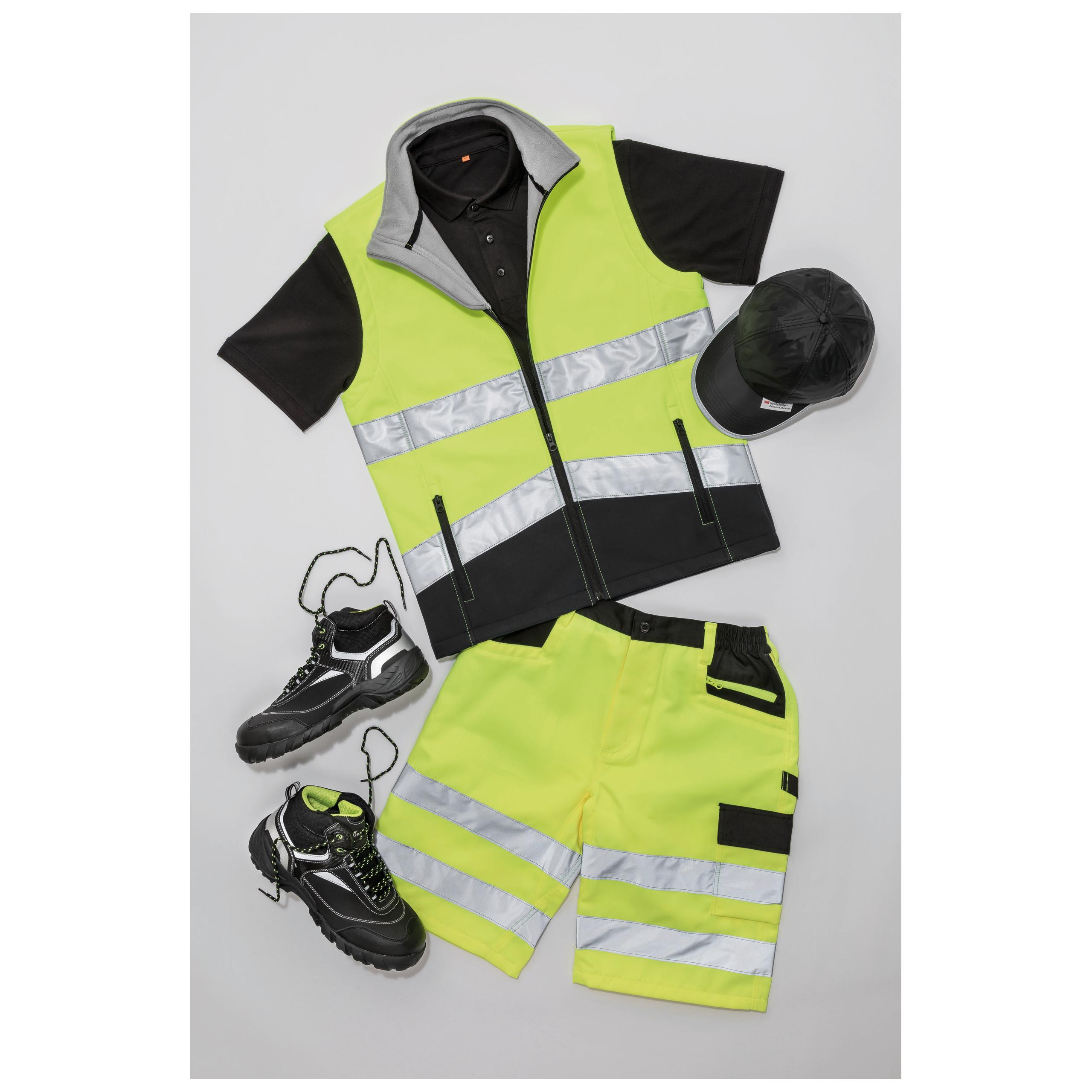 Result - GILET SOFTSHELL HIGH VIZ - Fluorescent Orange / Black - S