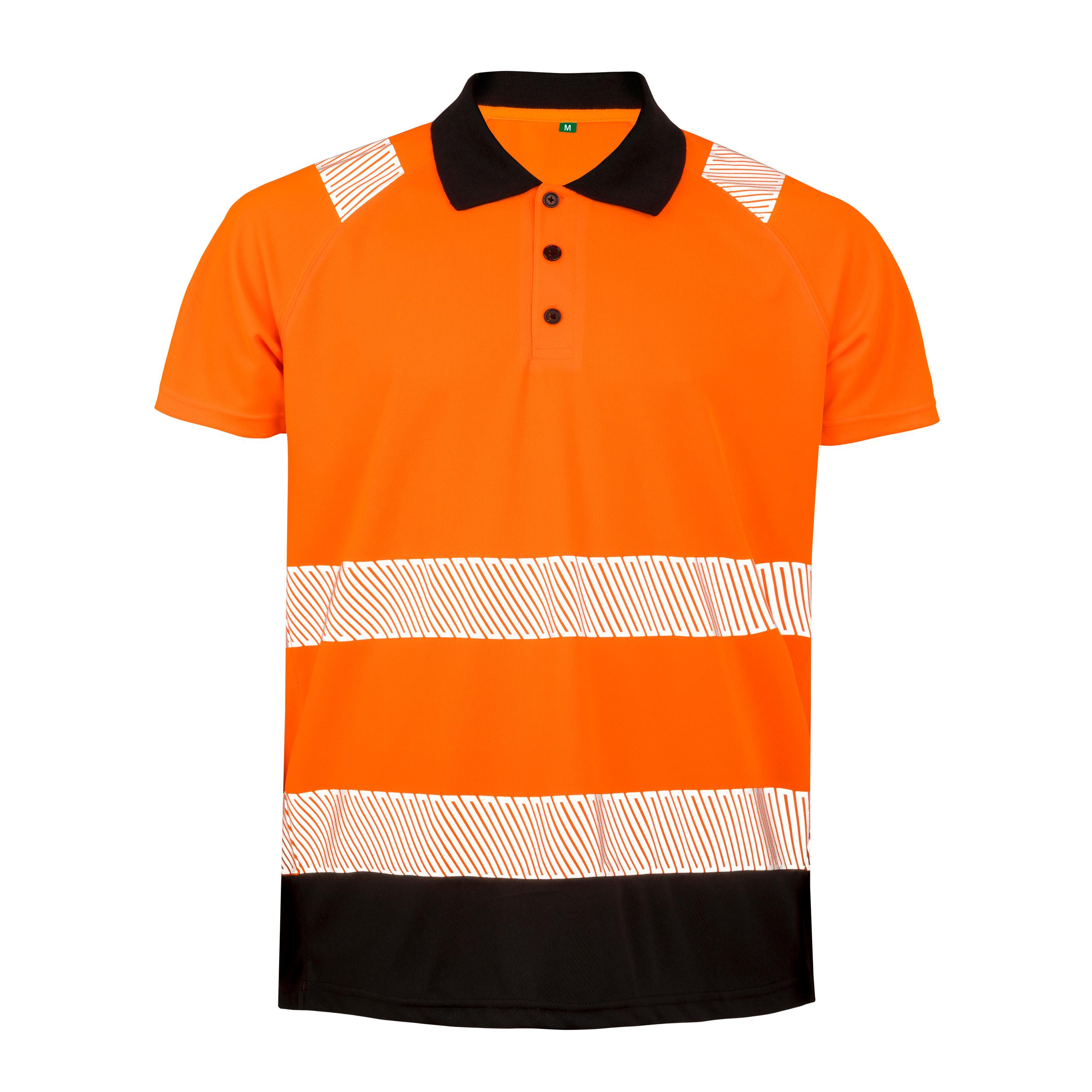 Result - Polo de sécurité recyclé - Orange / Black - S/M