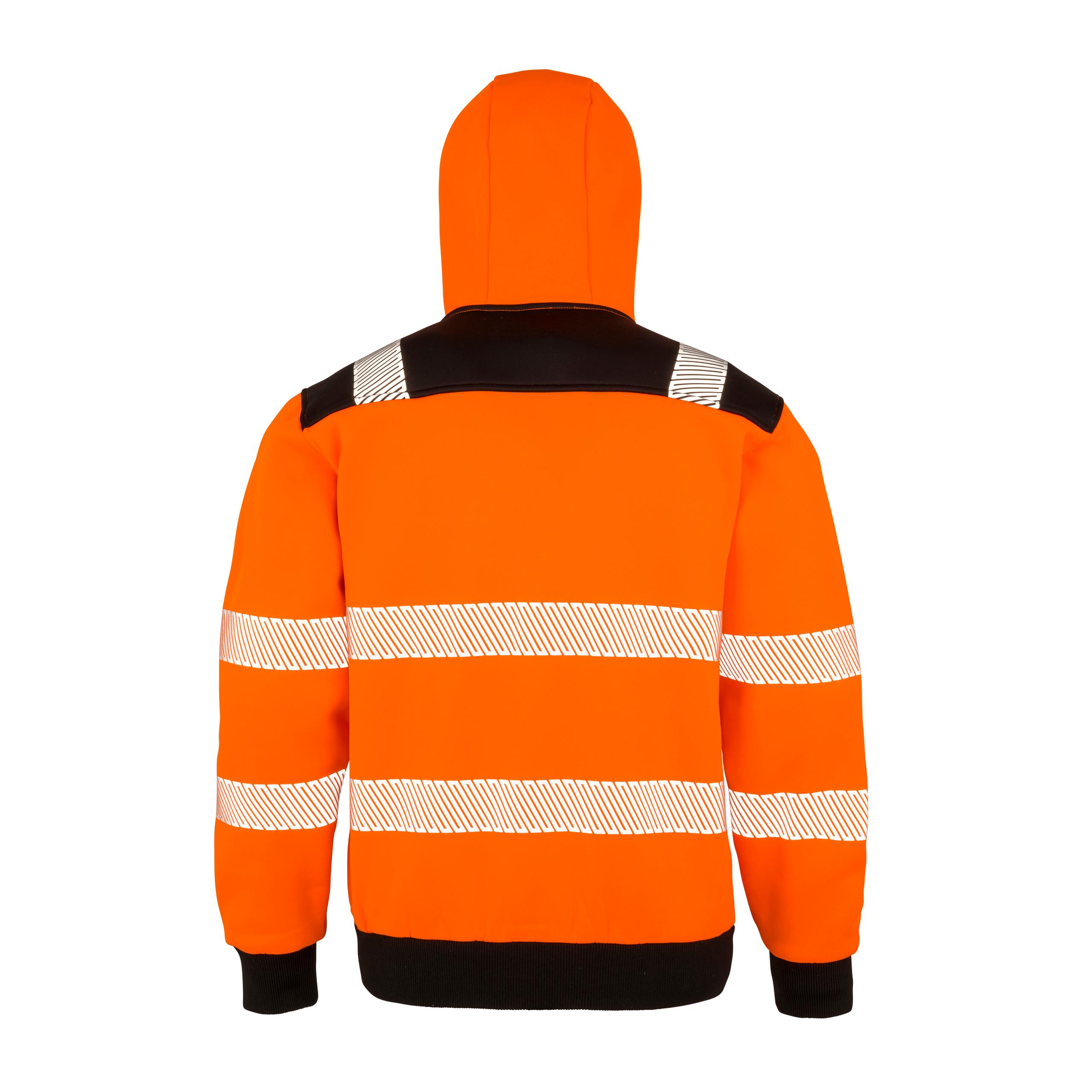 Result - Sweat-shirt à capuche de sécurité recyclé - Fluorescent Orange - S