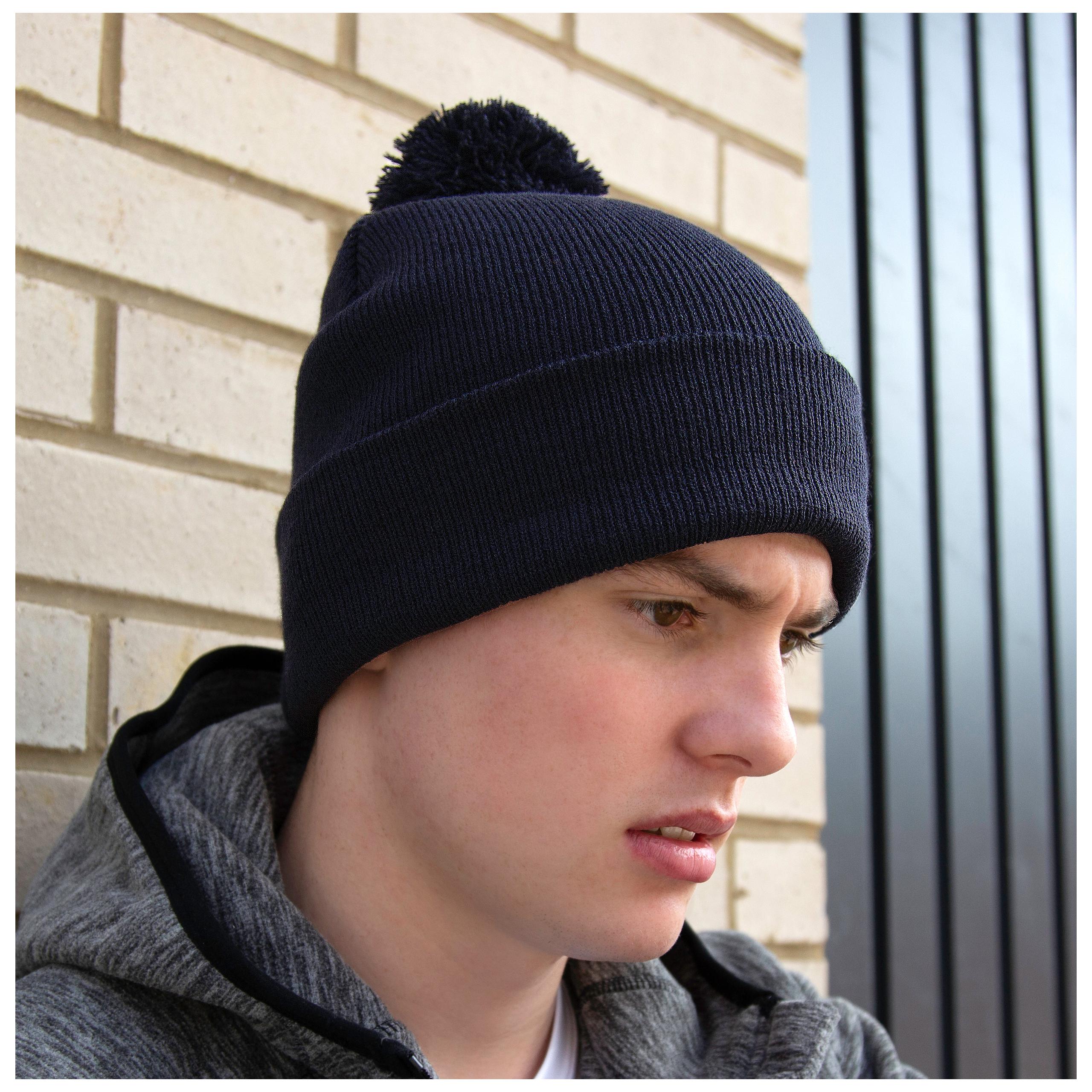 Result - Bonnet pompon BEANIE - Black - One Size