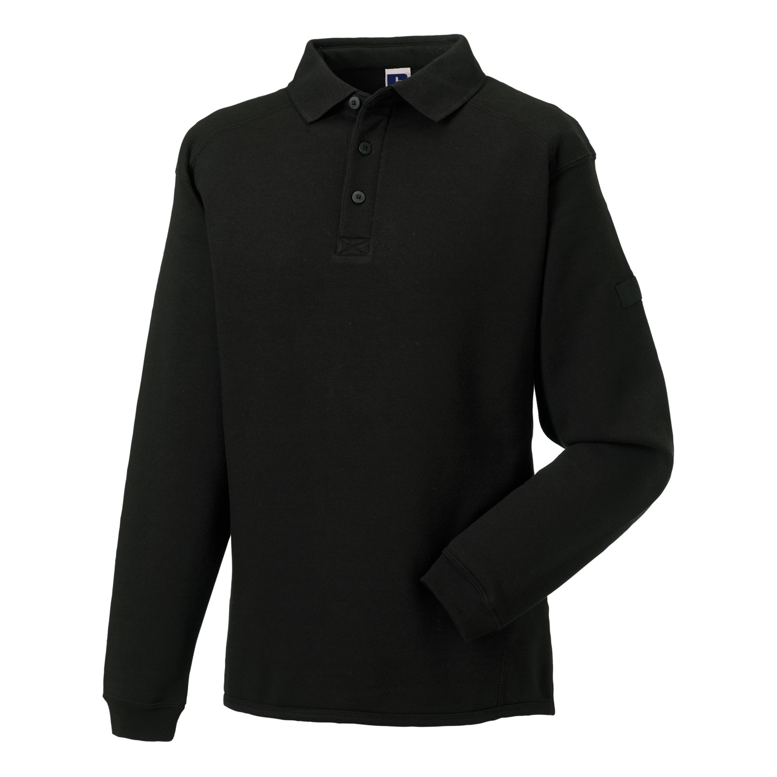 Russell - SWEAT-SHIRT HEAVY DUTY COL POLO - Black - 3XL